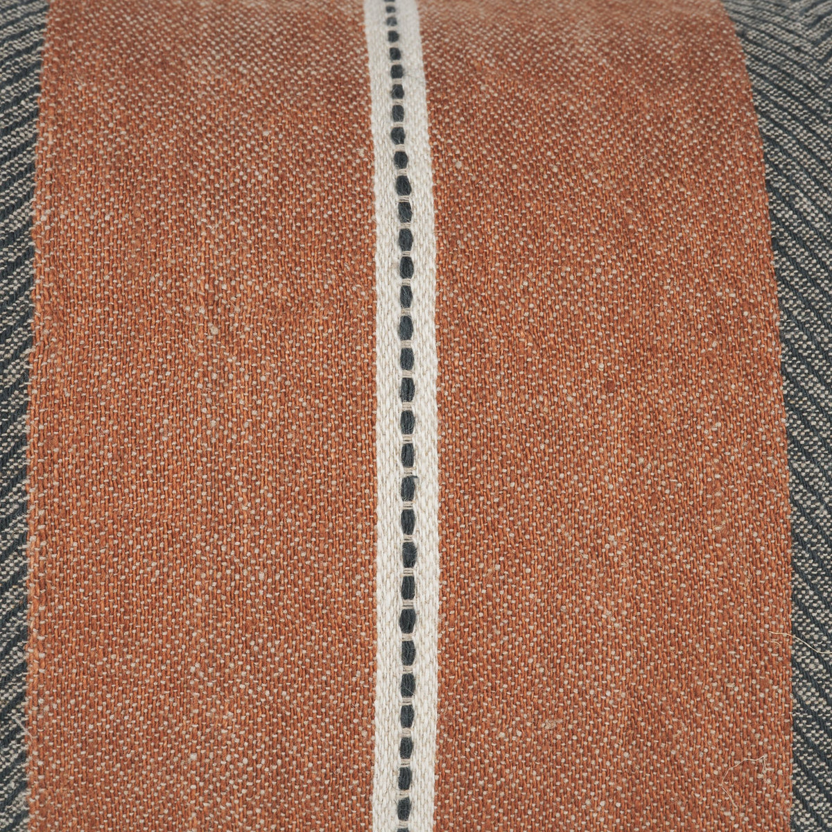 Mason Cream/Orange 14x26 Pillow Cover with Down Filler - Ornate Home