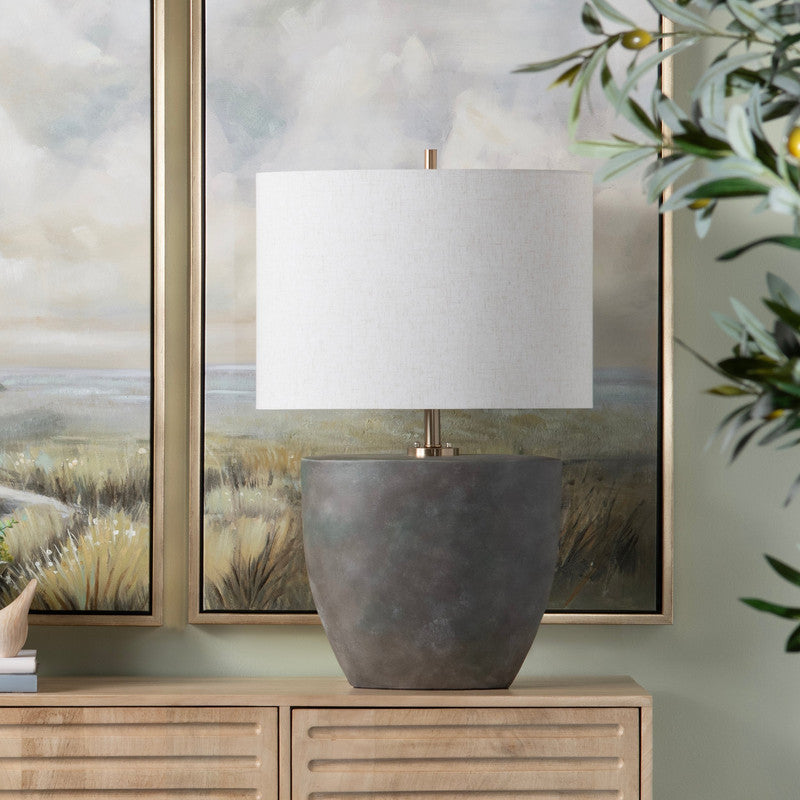 Mason Grey/Silver Table Lamp - Ornate Home