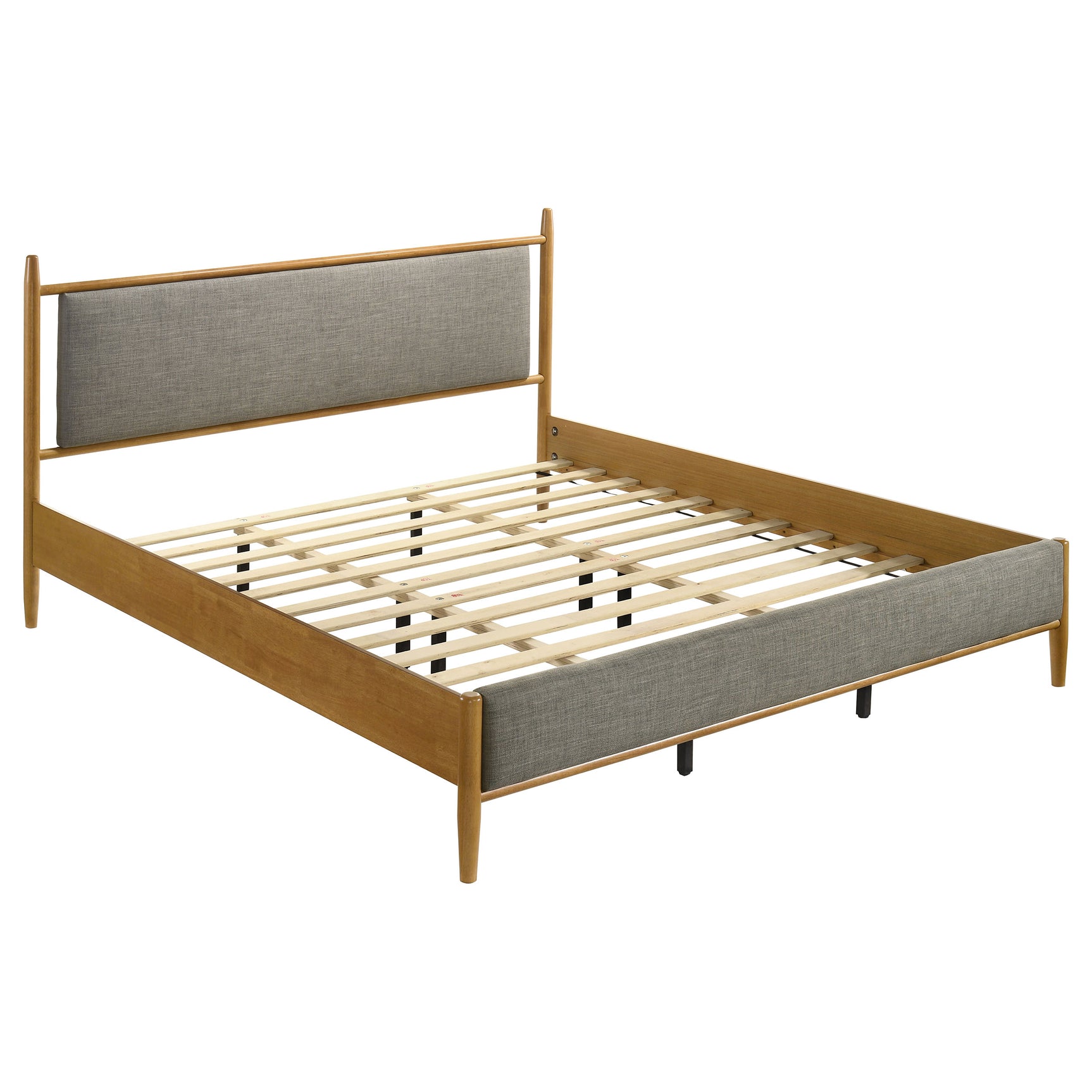 Mason Light Brown 46-inch Eastern King Panel Platform Bed - Ornate Home