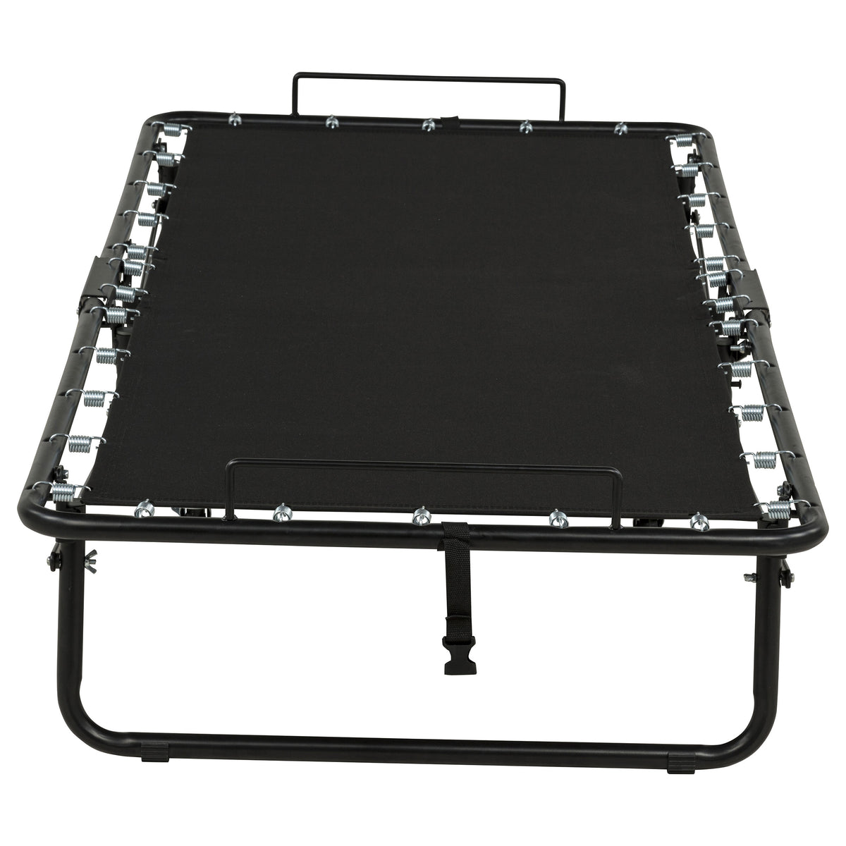 Massey Black Twin Folding Bed Frame With Memory Foam Mattress - Ornate Home