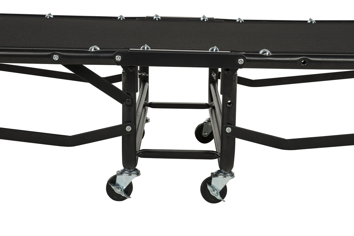 Massey Black Twin Folding Bed Frame With Memory Foam Mattress - Ornate Home