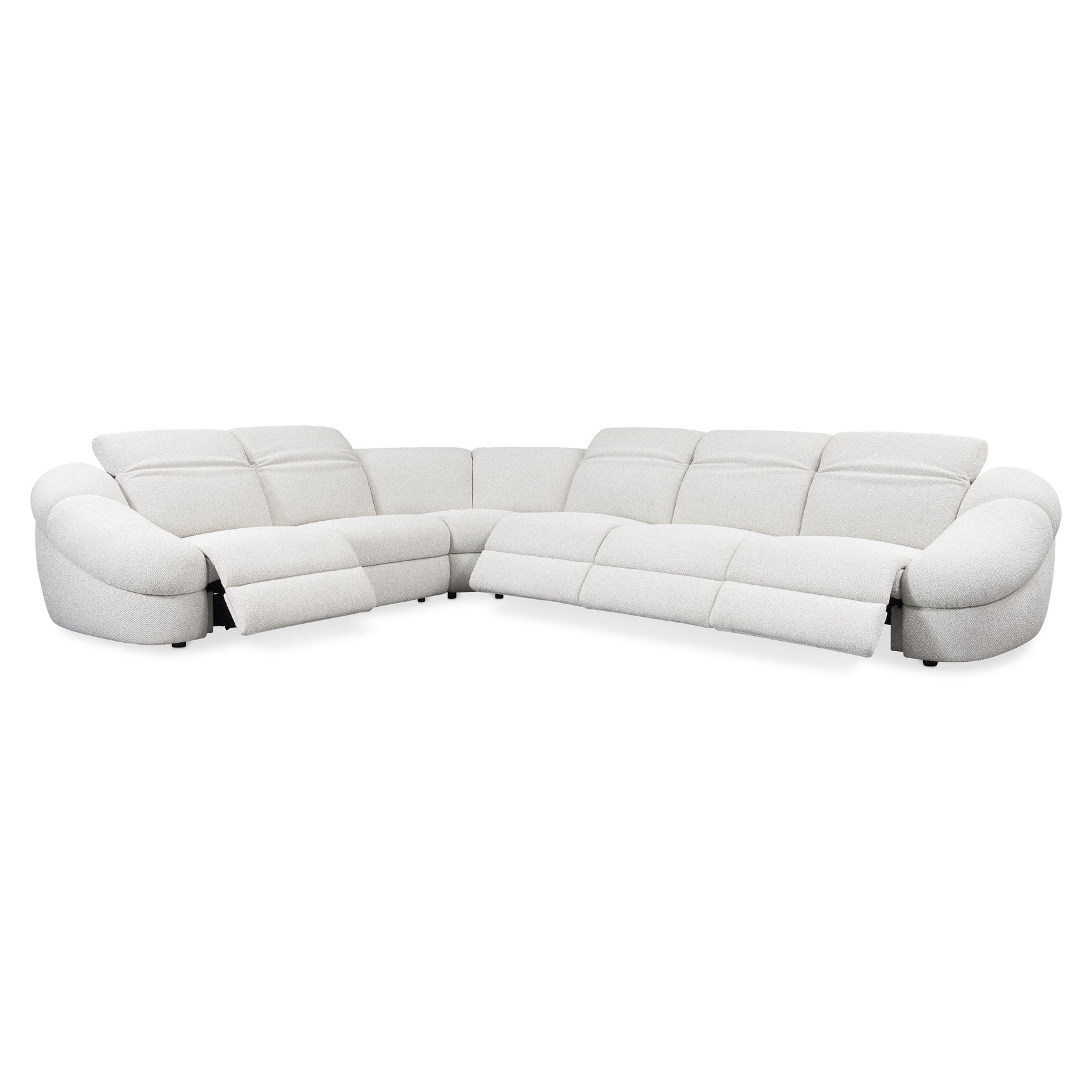 Massimo Beige/Tan Fabric Power Motion Sectional - Ornate Home