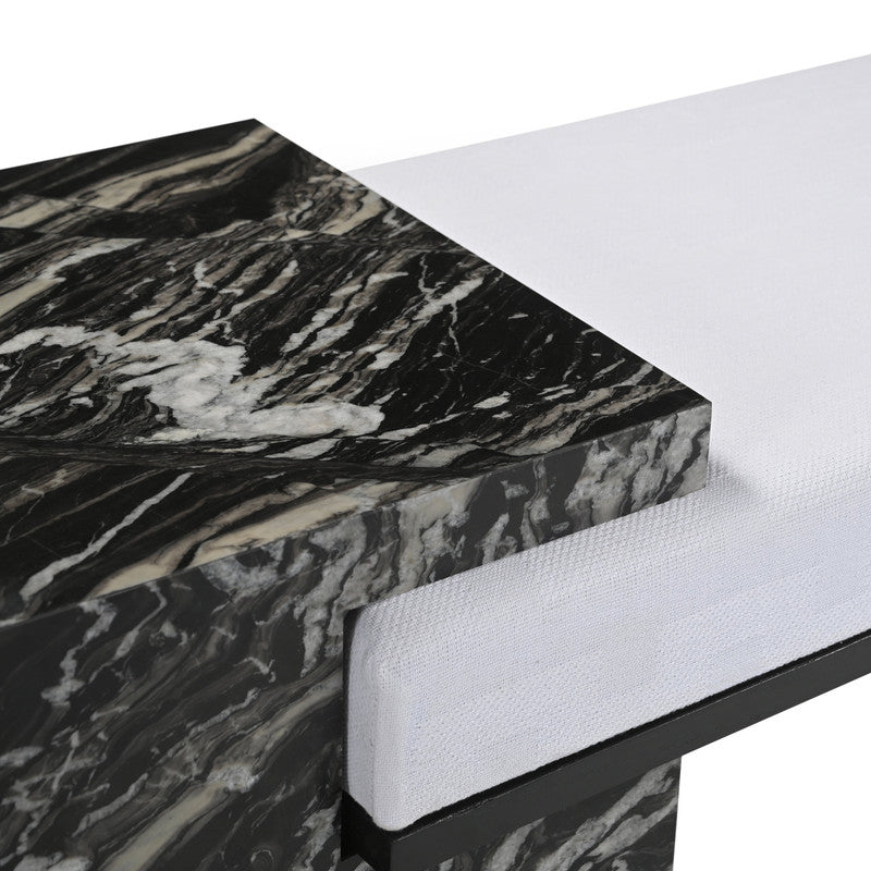 Massimo Black/White Bench - Ornate Home