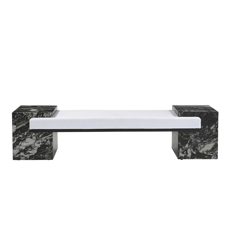 Massimo Black/White Bench - Ornate Home