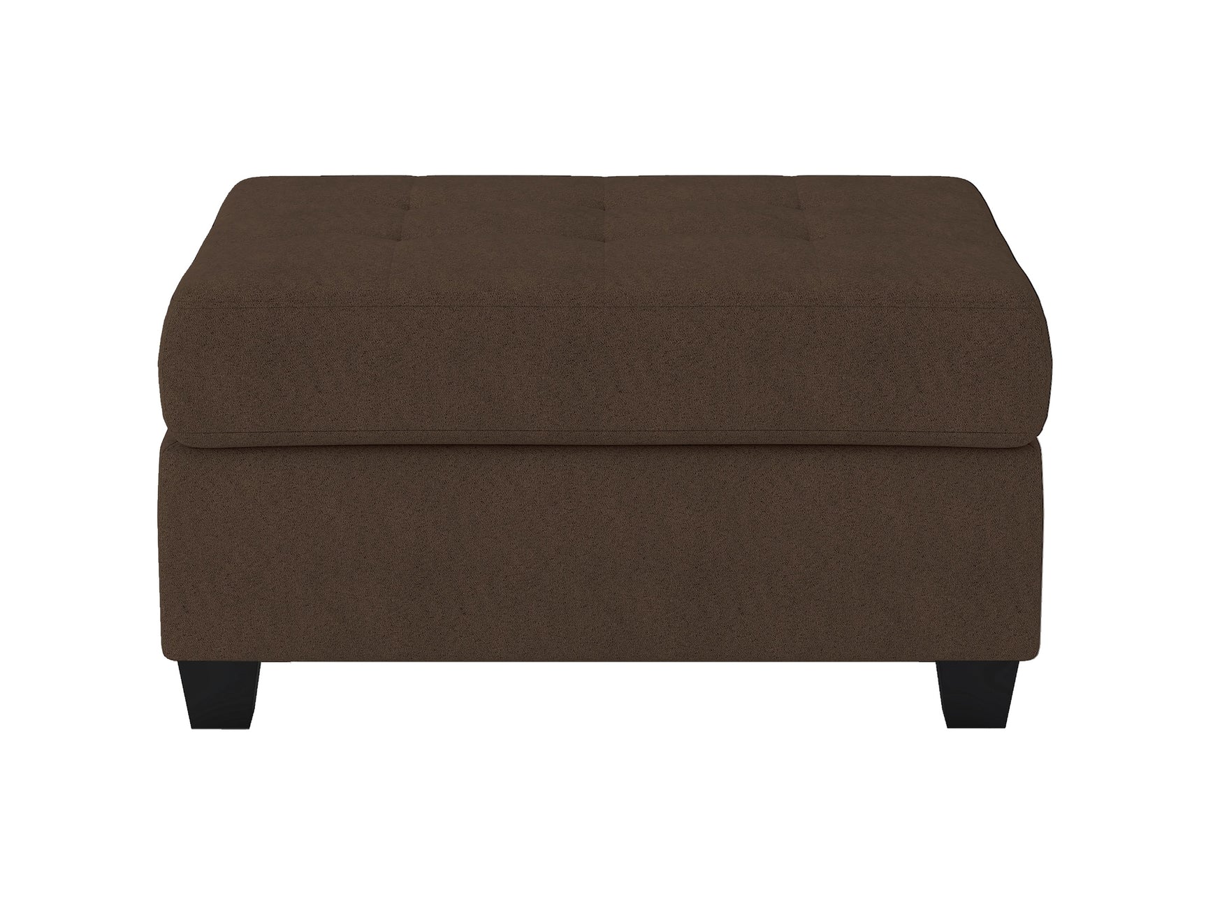 Maston Chocolate Ottoman - Ornate Home