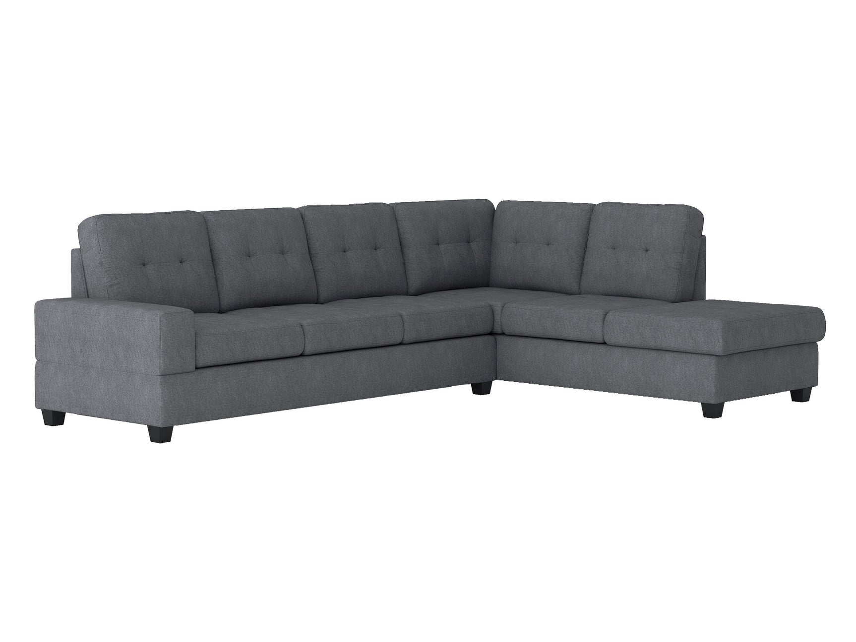 Maston Dark Gray 2-Piece Reversible Sectional - Ornate Home