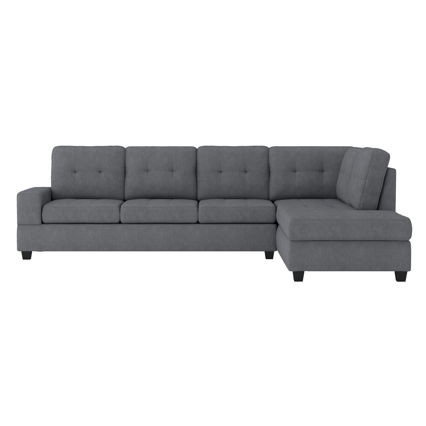 Maston Dark Gray 2-Piece Reversible Sectional - Ornate Home