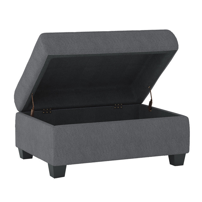 Maston Dark Gray Ottoman - Ornate Home