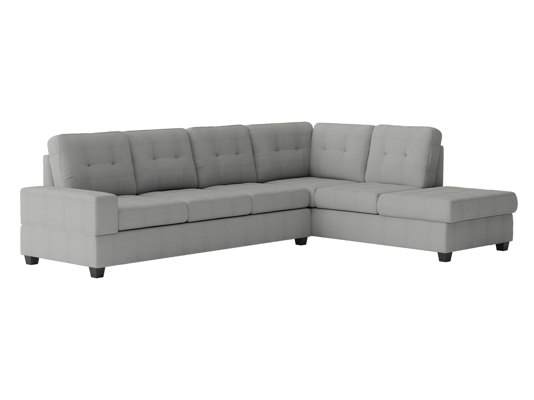 Maston Gray 2-Piece Reversible Sectional - Ornate Home
