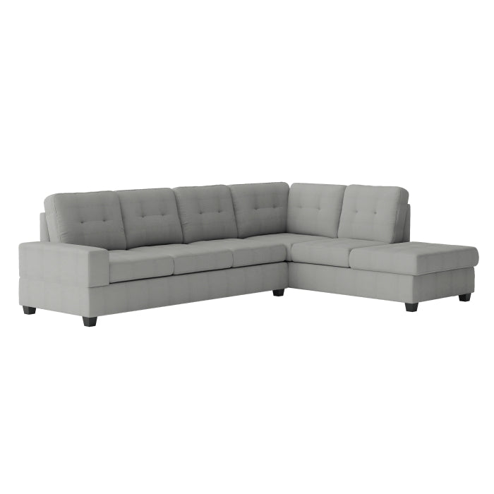 Maston Gray 2-Piece Reversible Sectional - Ornate Home