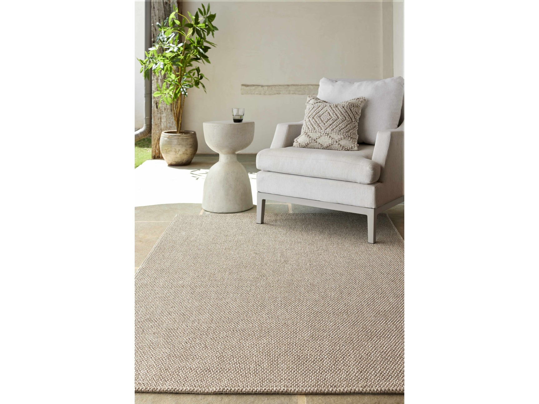 Matah Beige Outdoor Area Rug - Ornate Home