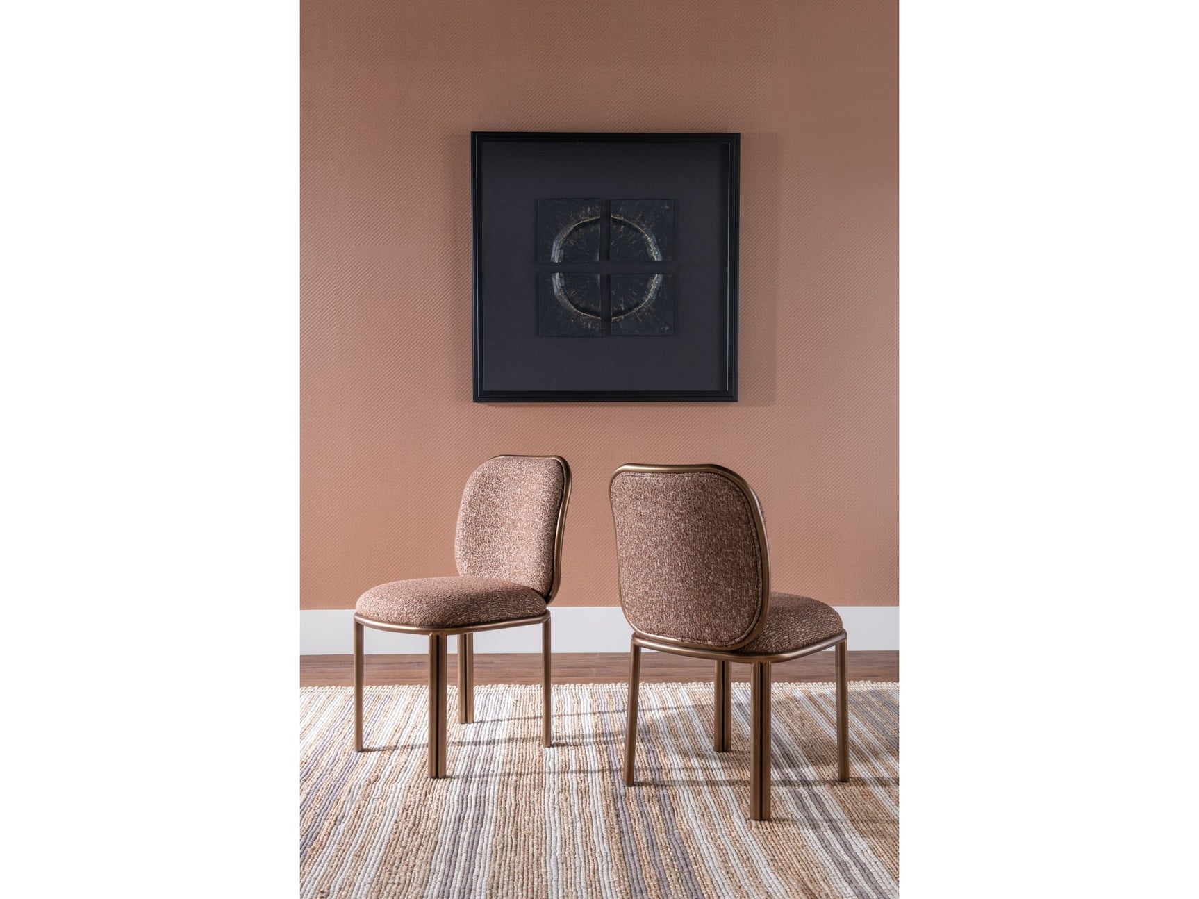 Mataranka Giraffe/Brushed Golden Dining Chair - Ornate Home