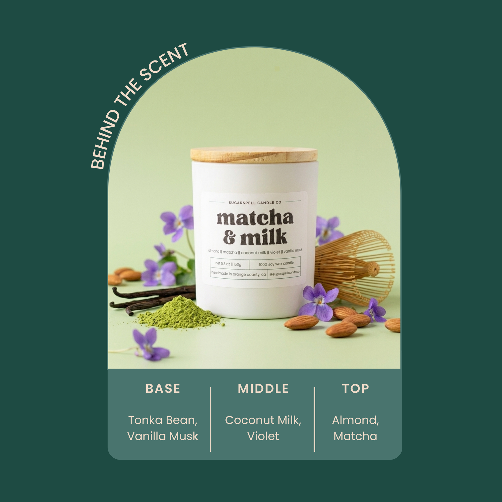 Matcha & Milk 5.3oz Soy Candle