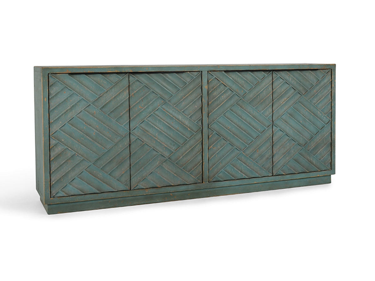 Mateo Antique Blue Sideboard - Ornate Home