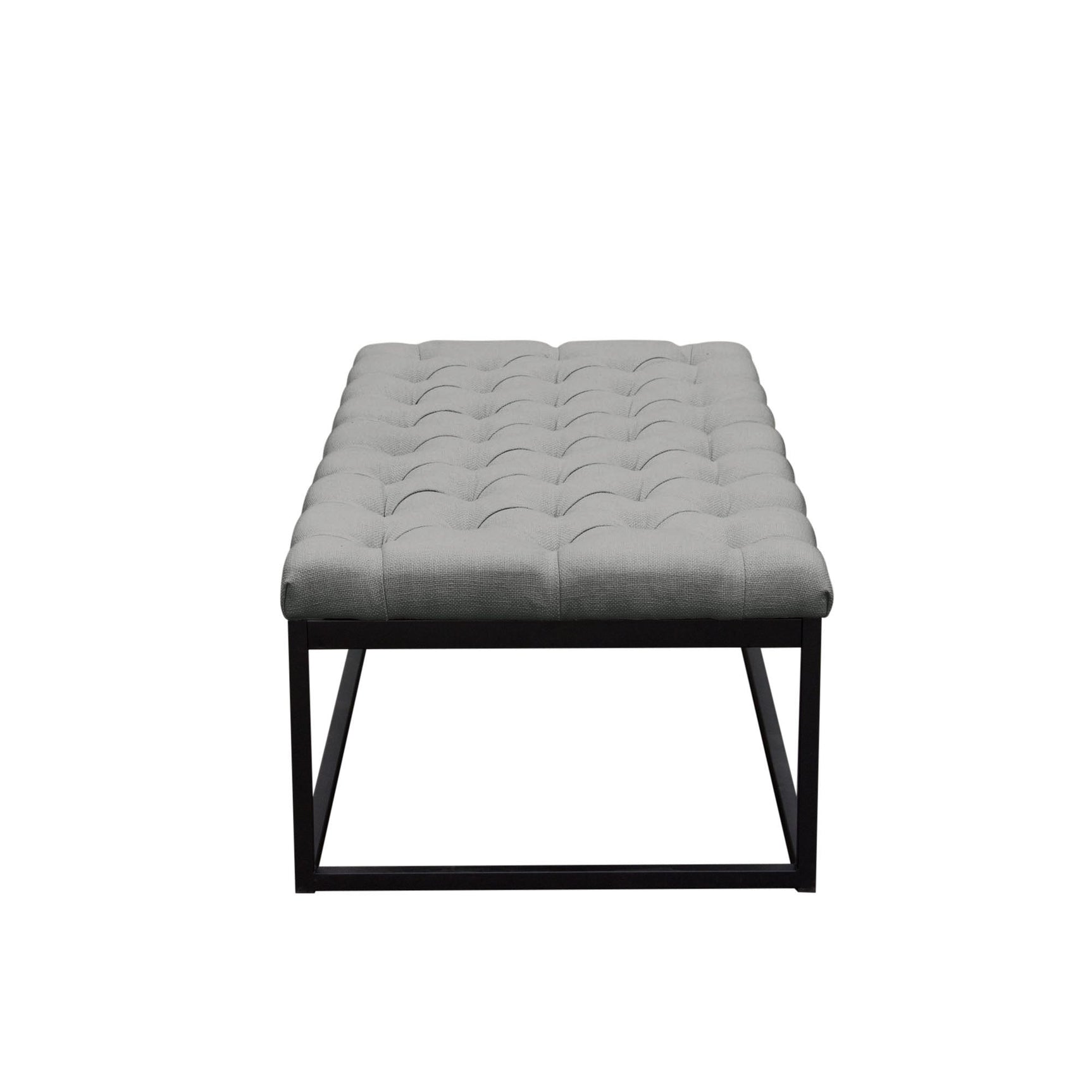 Mateo Grey Tufted Bench - Ornate Home