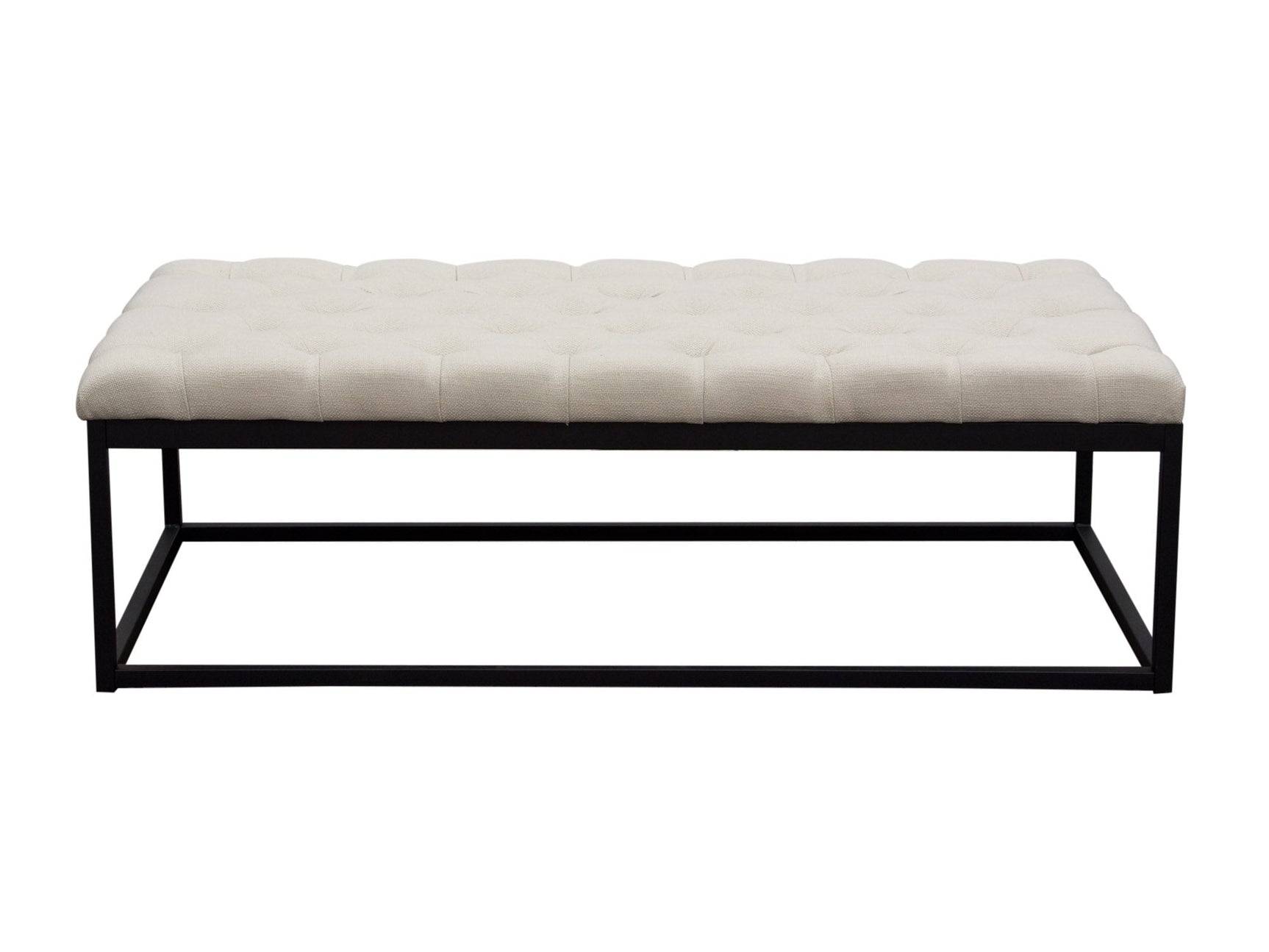 Mateo Large Sand Tufted Bench - Ornate Home