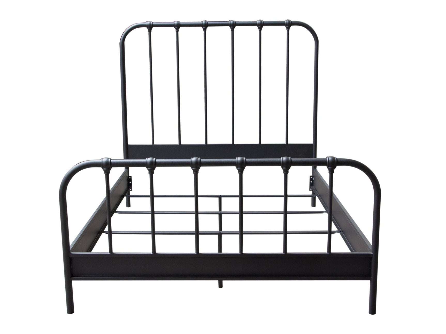 Mateo Rust Brown Metal Eastern King Bed - Ornate Home