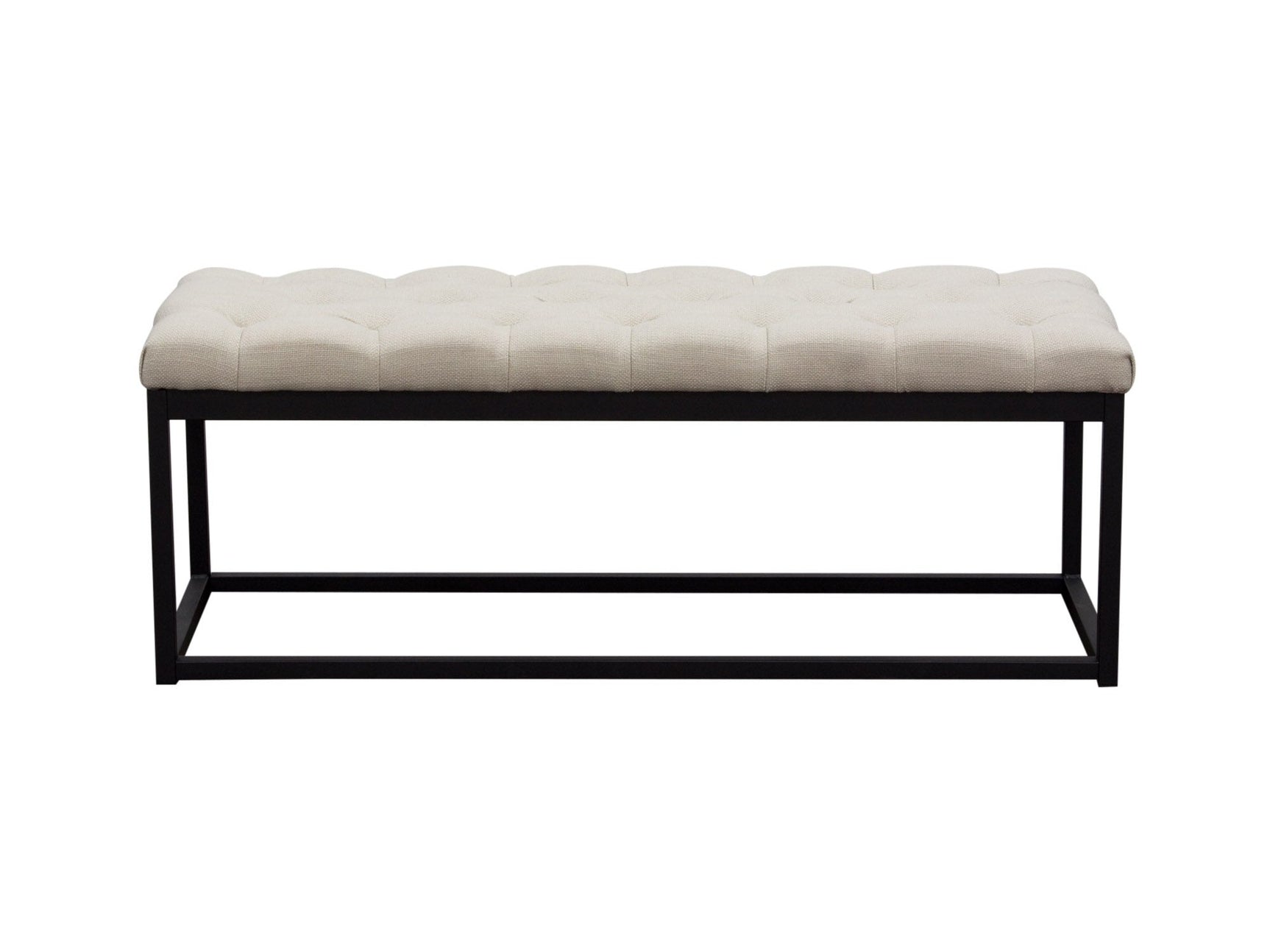 Mateo Small Sand Tufted Bench - Ornate Home