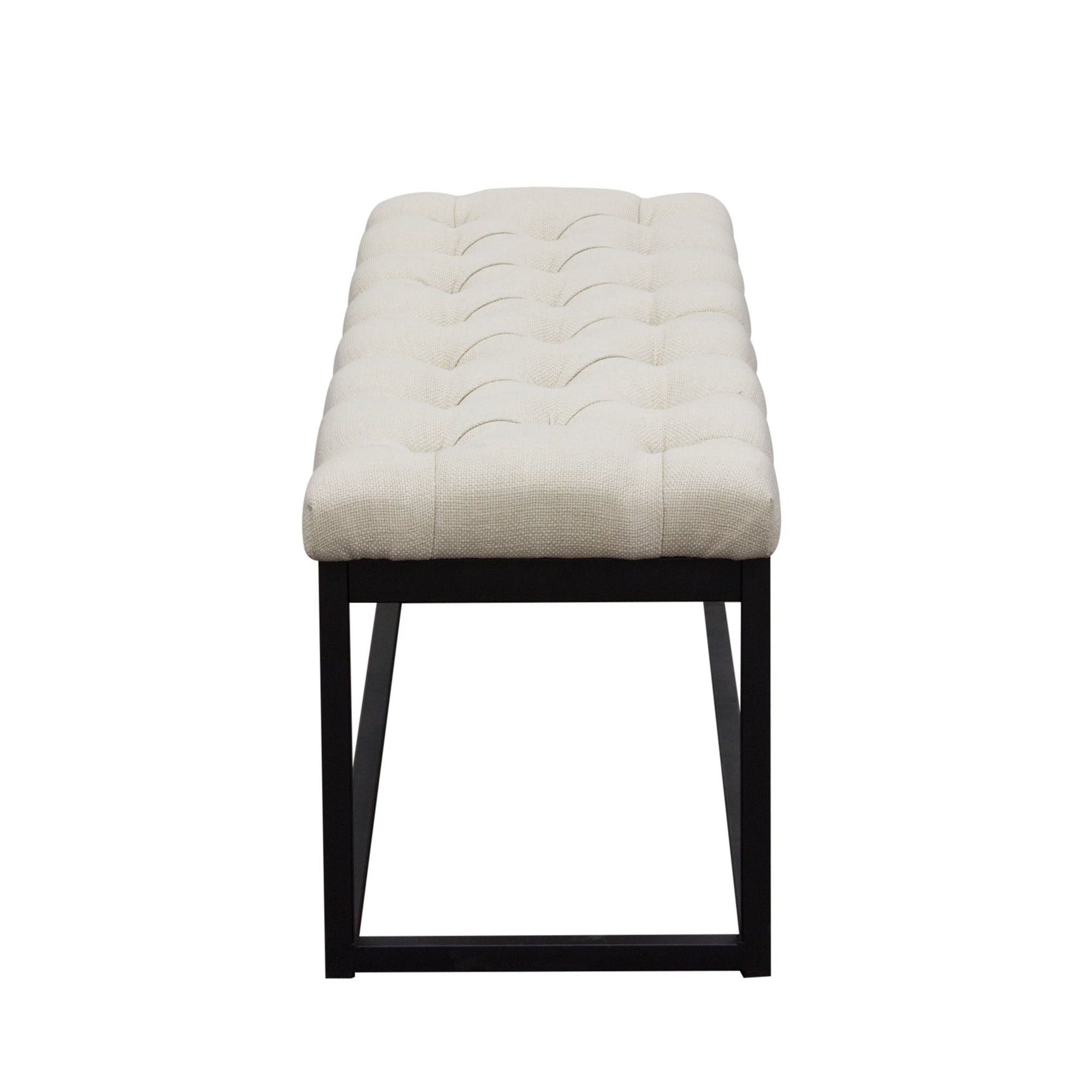 Mateo Small Sand Tufted Bench - Ornate Home