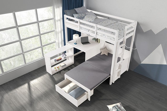 Mateo White Bunk Bed - Ornate Home