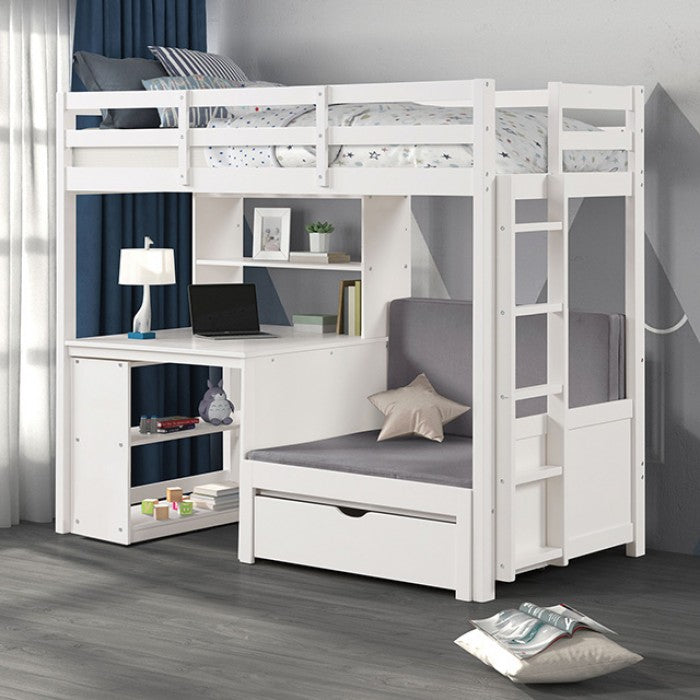 Mateo White Bunk Bed - Ornate Home