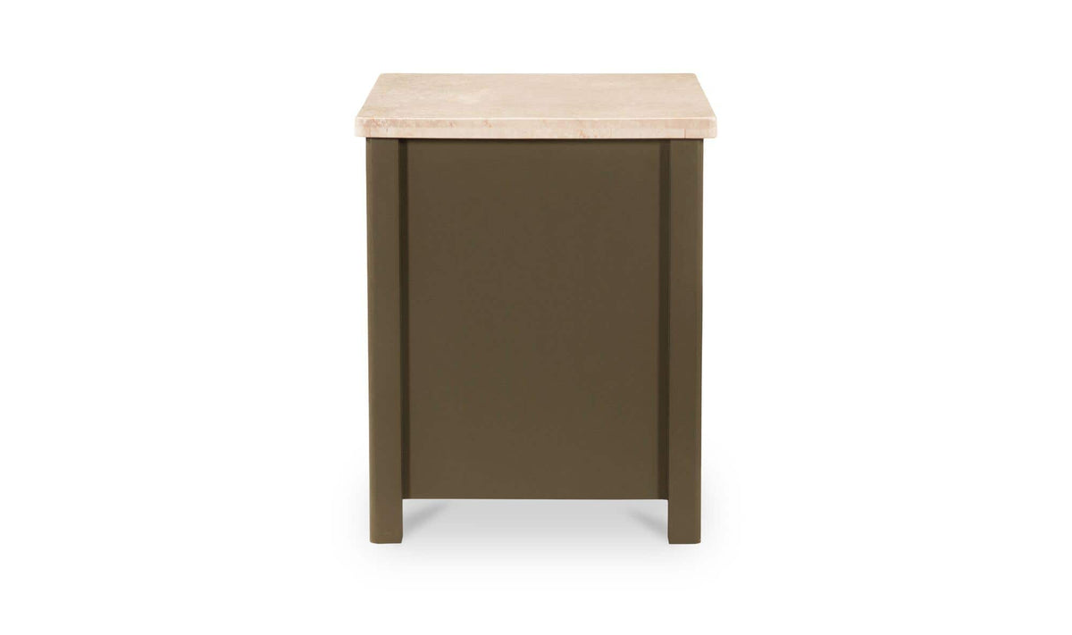 Matilda Dark Olive Nightstand - Ornate Home