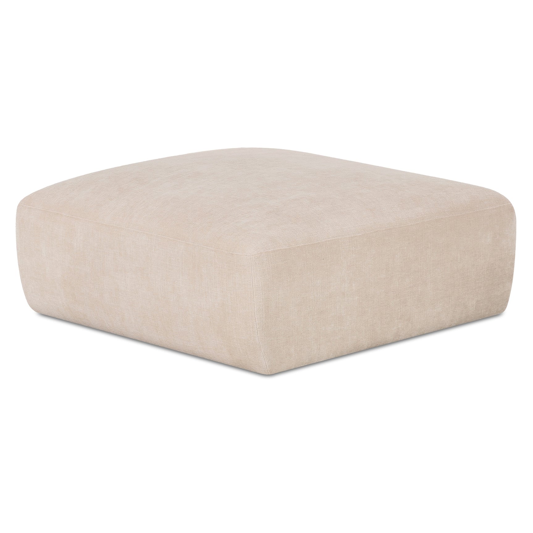Matina Oatmeal Ottoman - Ornate Home