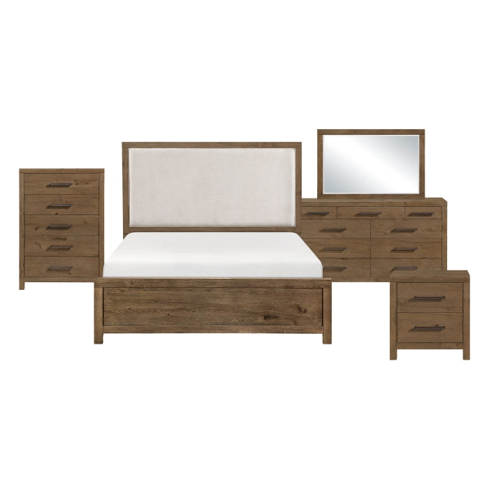 Matisse Beige 5pc Bedroom Set - Ornate Home