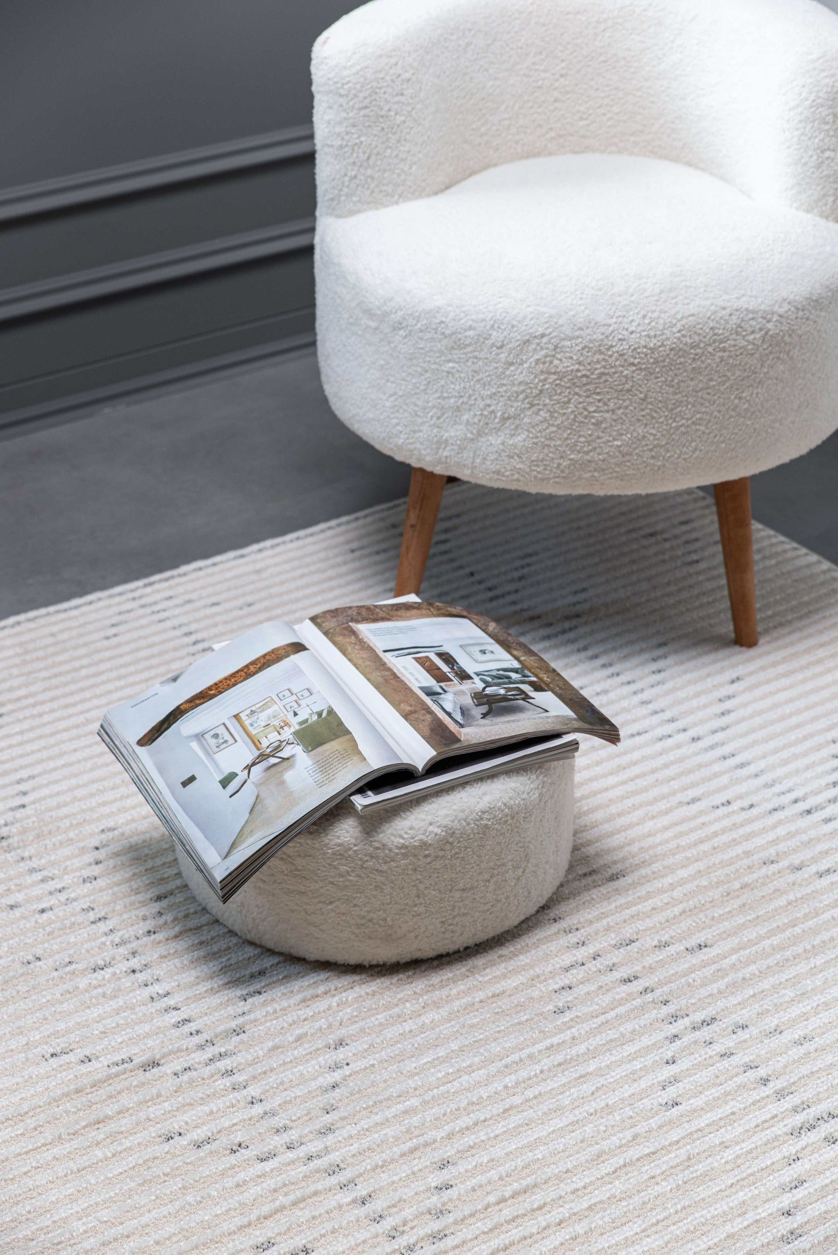 Matisse Woven Non-Slip Indoor Branch Line Area Rug - Ornate Home