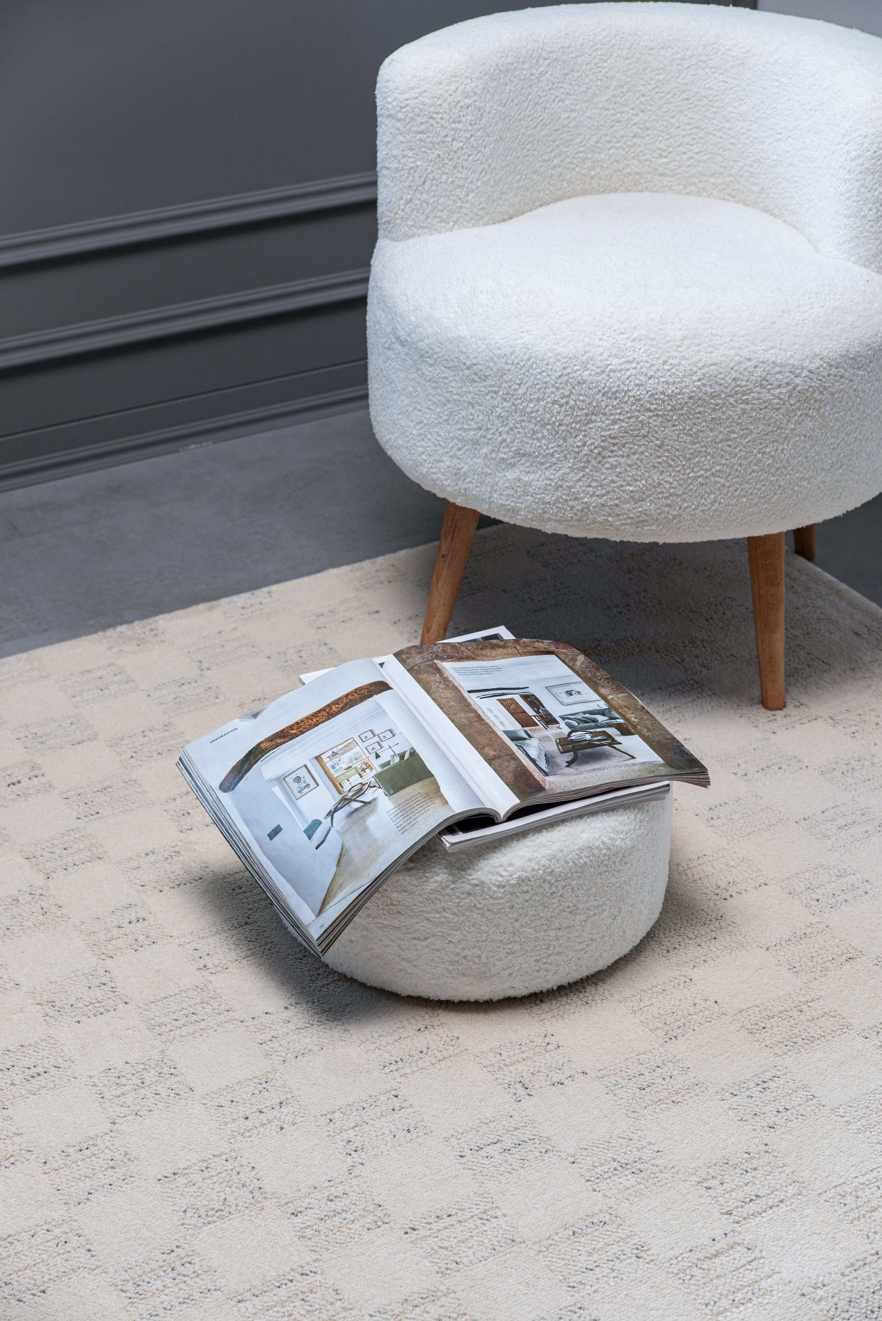 Matisse Woven Non-Slip Indoor Checkered Area Rug - Ornate Home