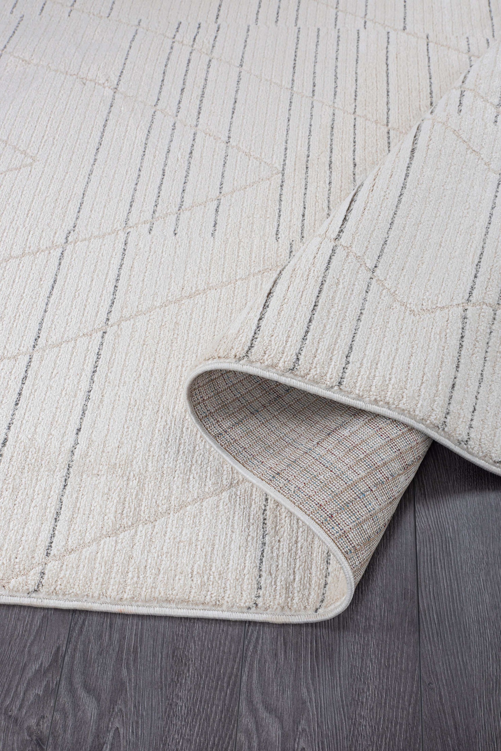 Matisse Woven Non-Slip Indoor Linear Geo Area Rug - Ornate Home