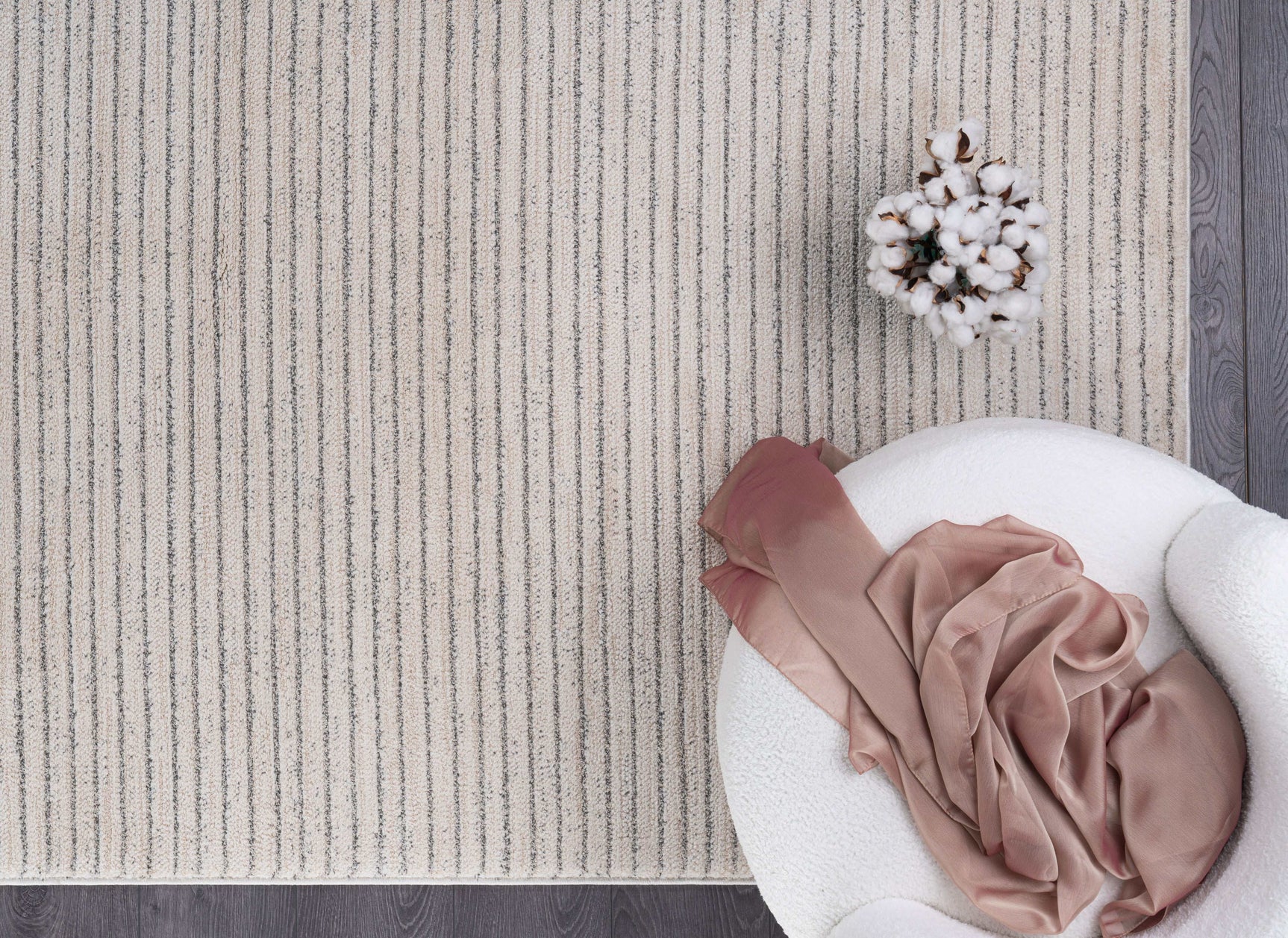 Matisse Woven Non-Slip Indoor Thin Stripe Area Rug - Ornate Home