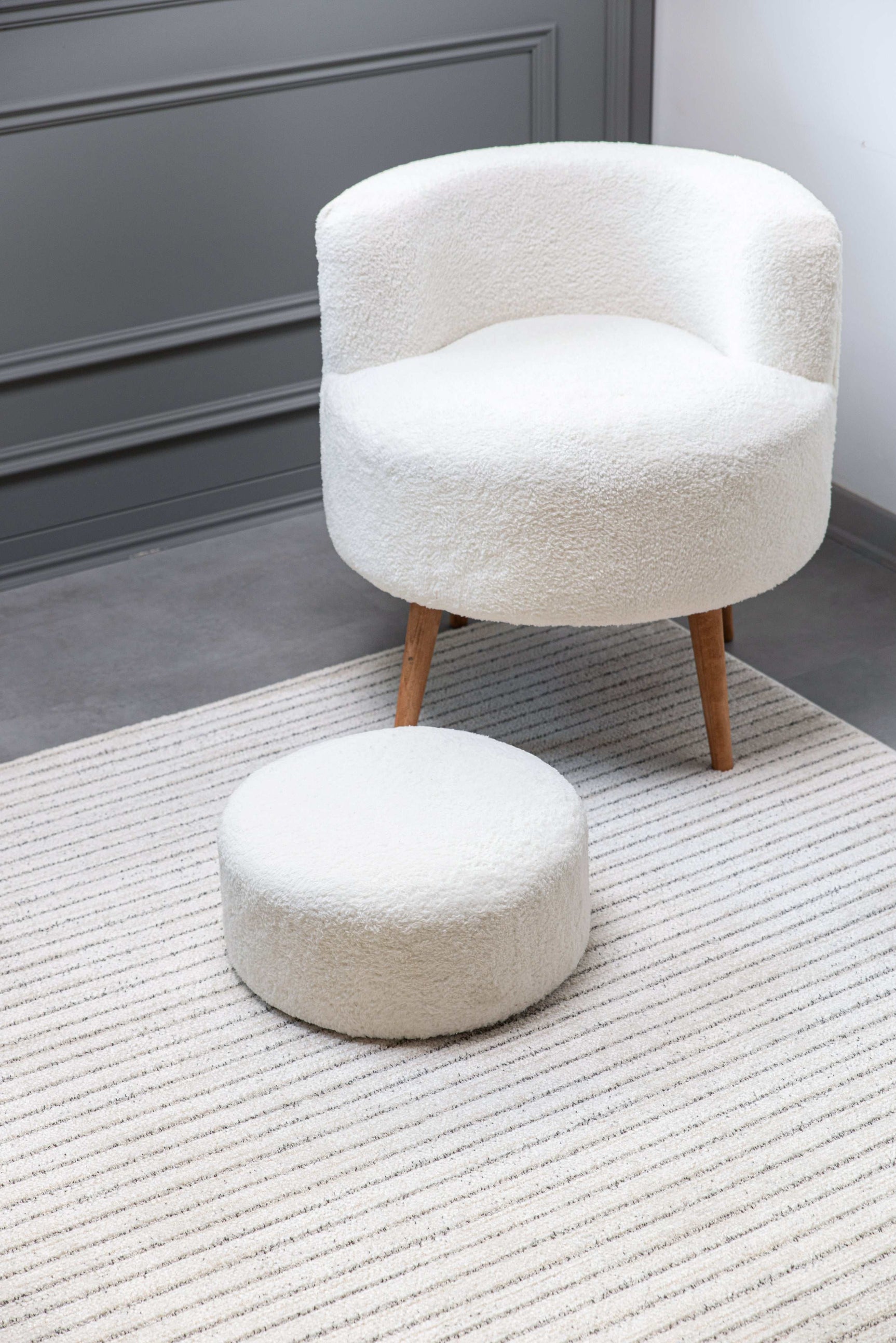 Matisse Woven Non-Slip Indoor Thin Stripe Area Rug - Ornate Home