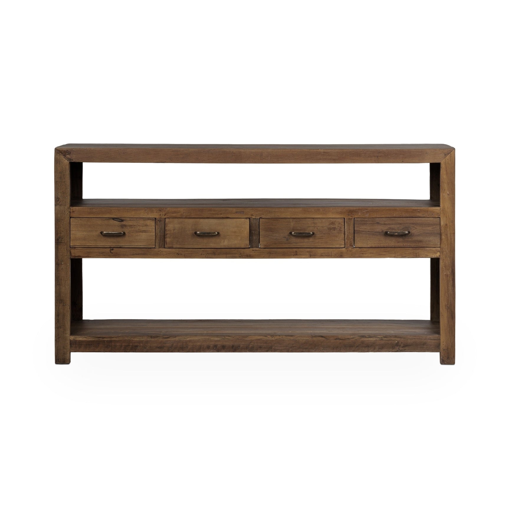 Mattai Natural 4 Drawer Console Table - Ornate Home
