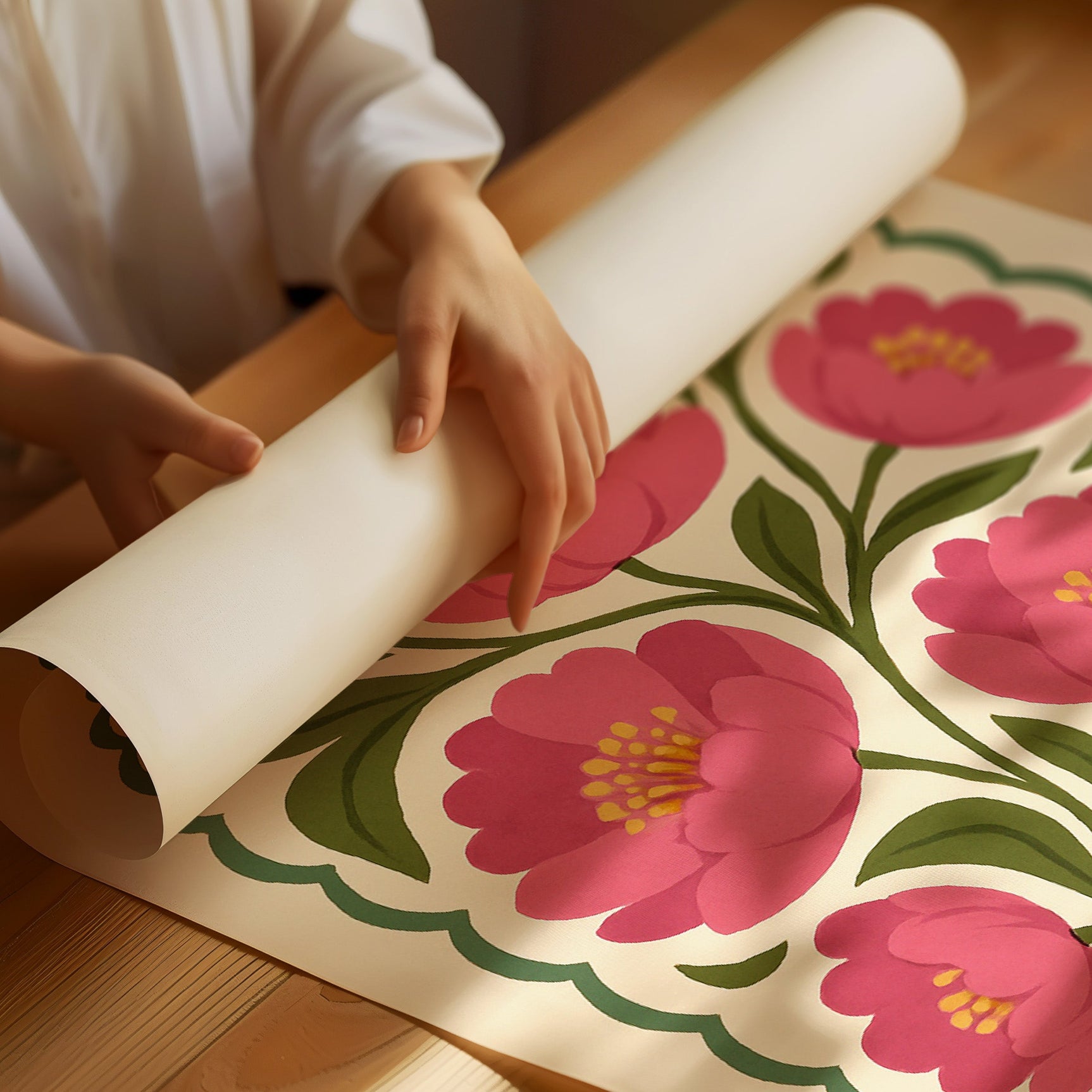 Blossoming Fern - Peony Art Print