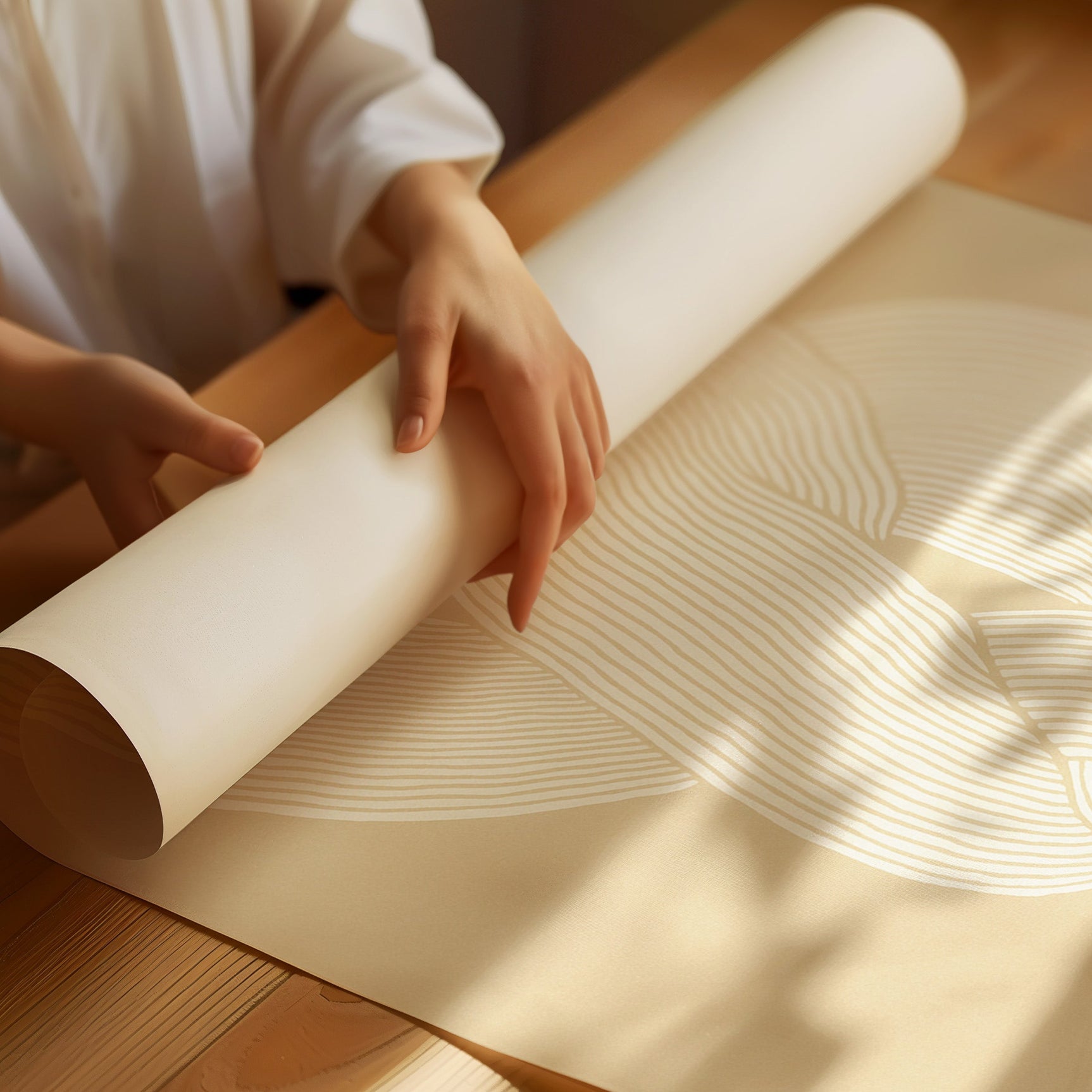 Bound Form – Minimalist Textured Knot Art Print
