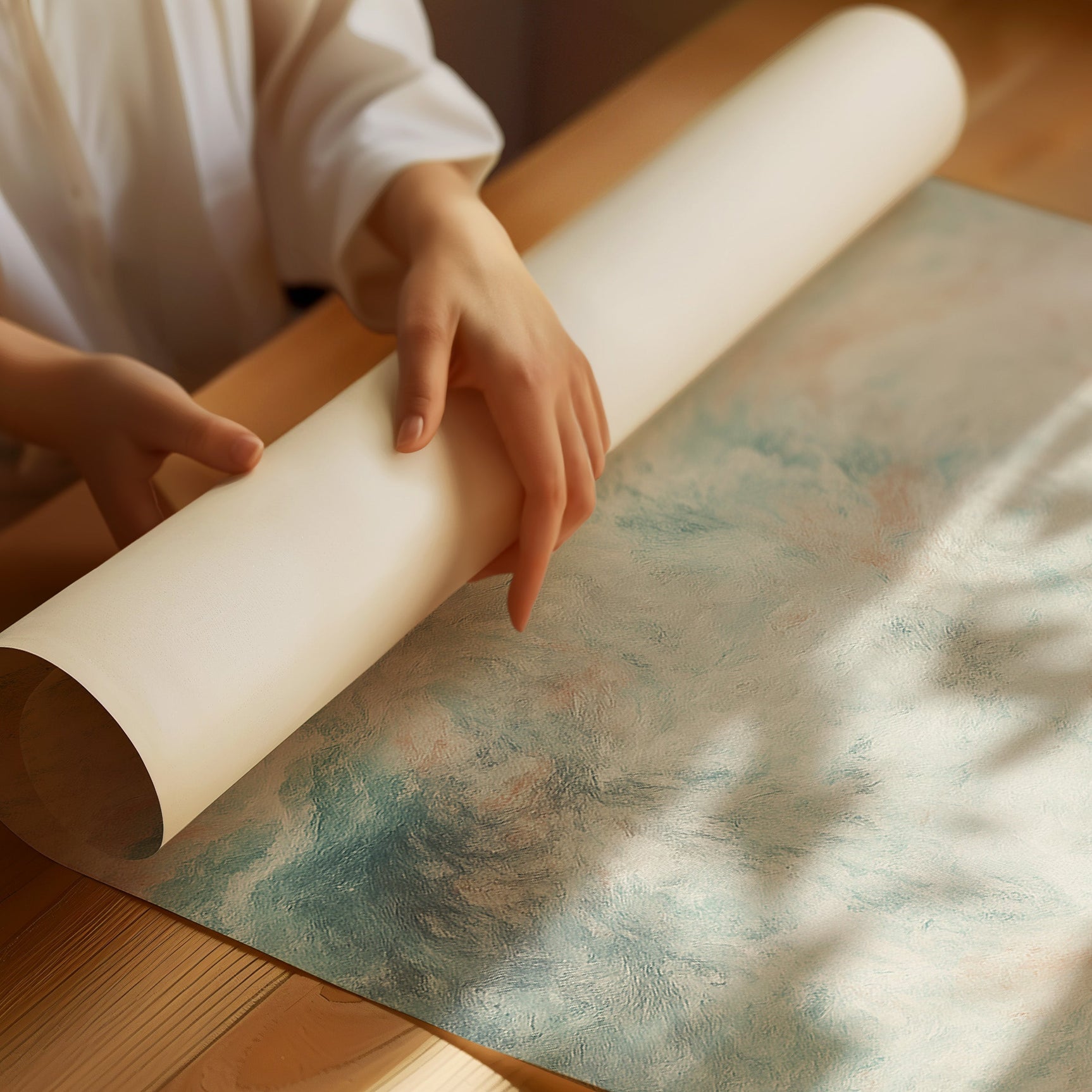 Dreamy Desert Sky Abstract Canvas Art