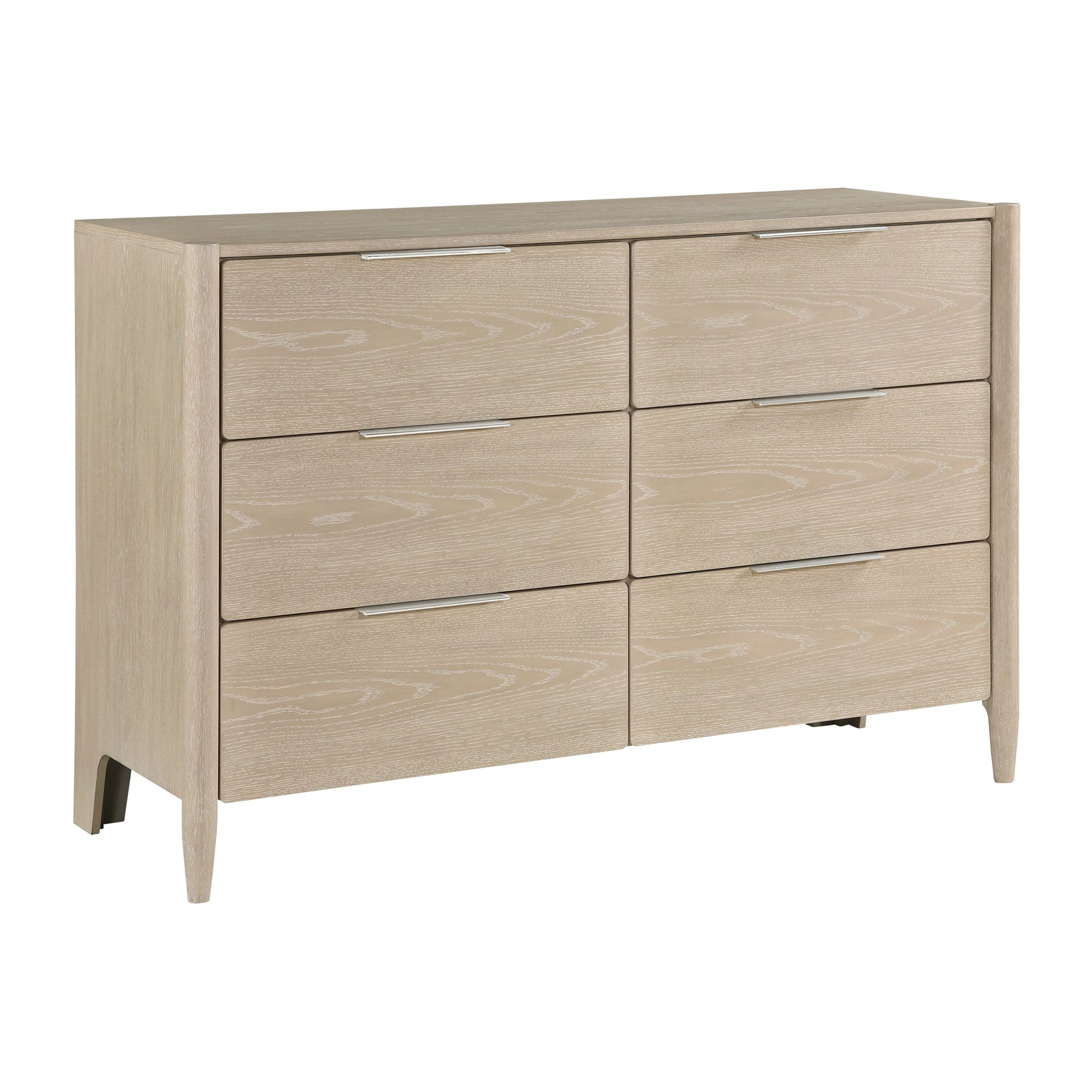 Matteo Light Oak Ceruse/Oyster 4-Piece Queen Bedroom Set - Ornate Home