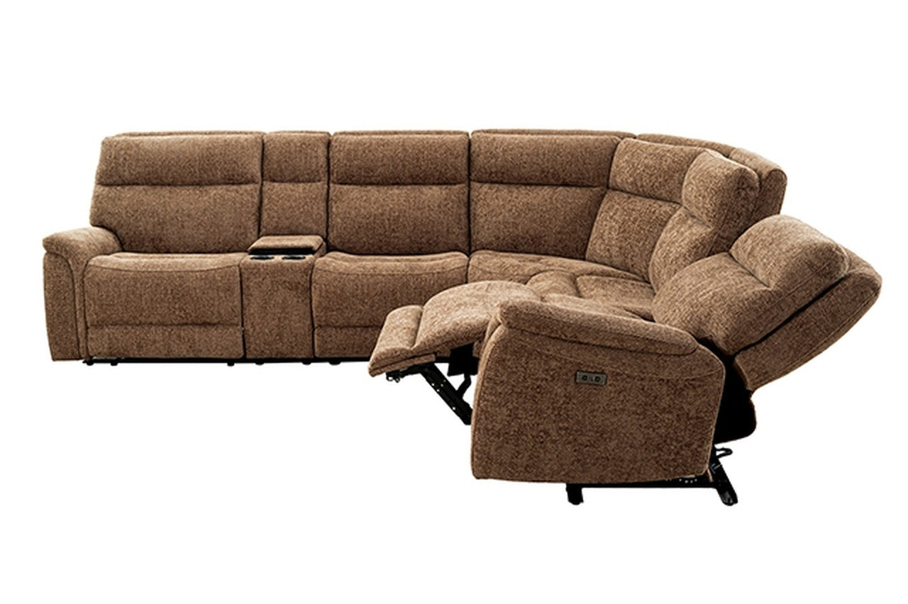 Mattheus Cypress Brown Power Sectional - Ornate Home