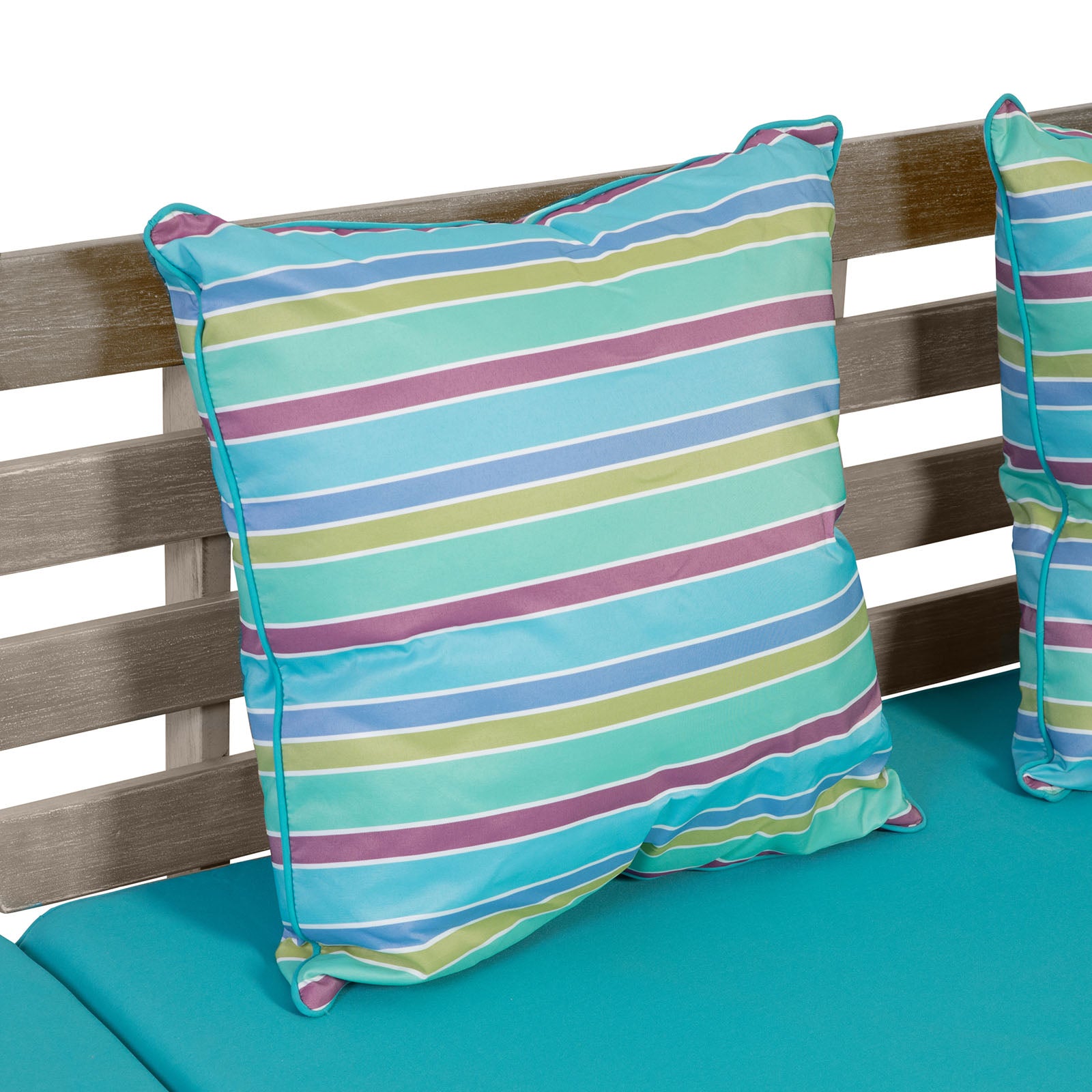 Maui Gray/Turquoise Outdoor Daybed - Ornate Home