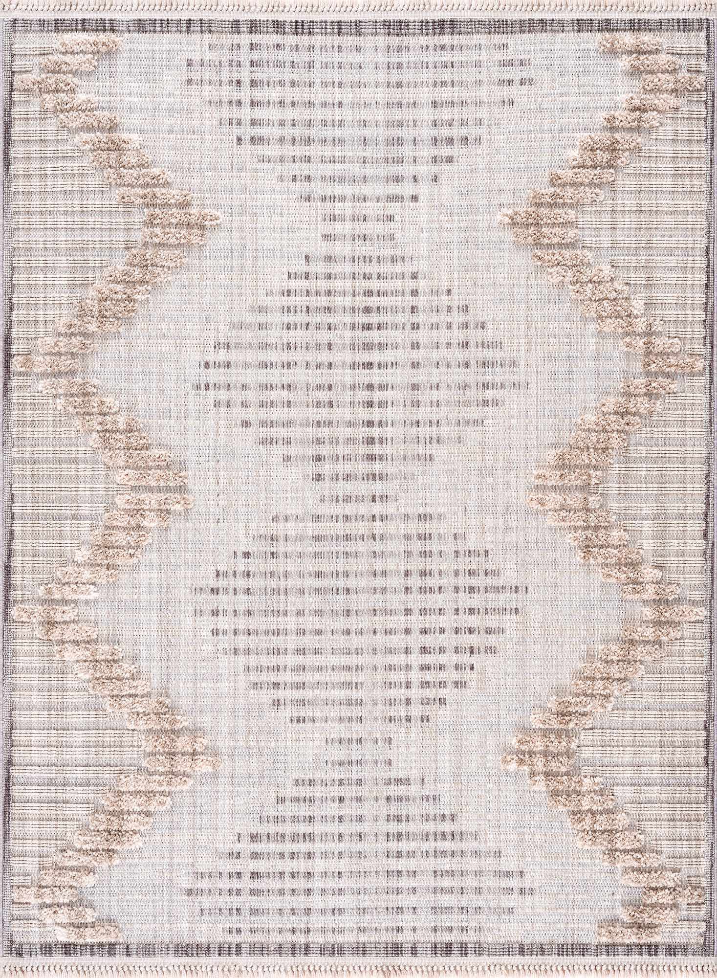Maulawin Cream High-Low Area Rug - Ornate Home