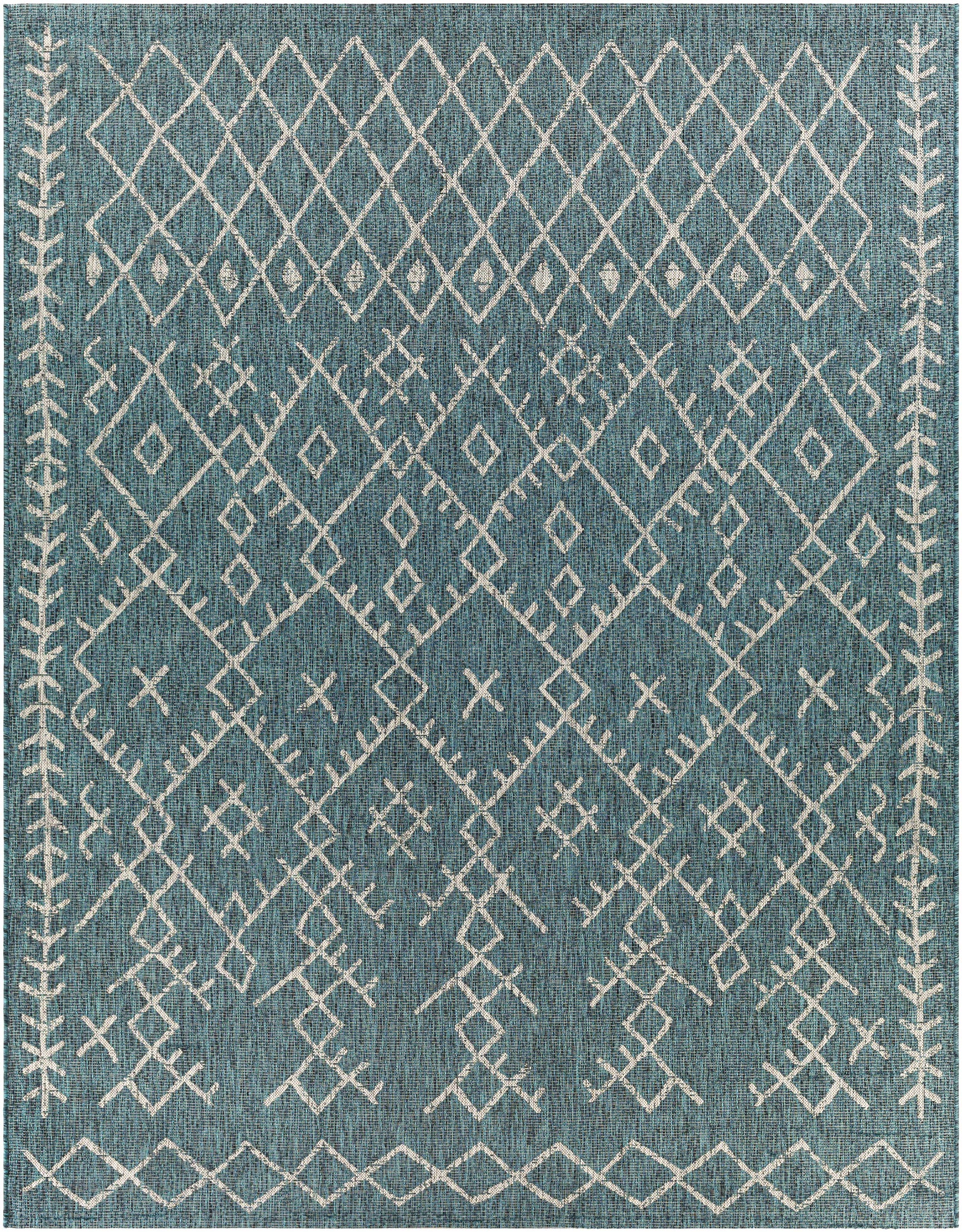 Maunawili Aqua Nordic Outdoor Rug - Ornate Home