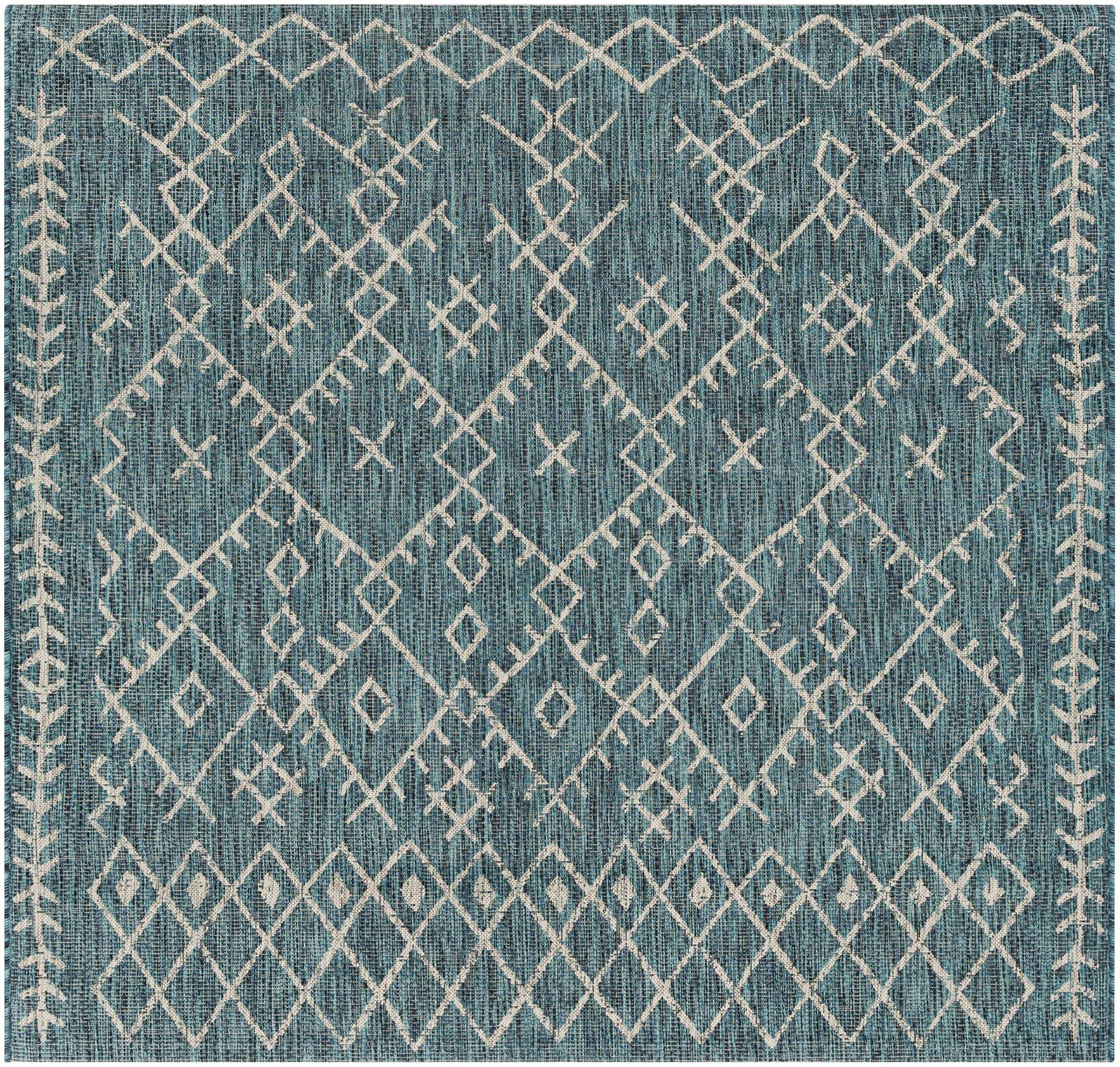 Maunawili Aqua Nordic Outdoor Rug - Ornate Home