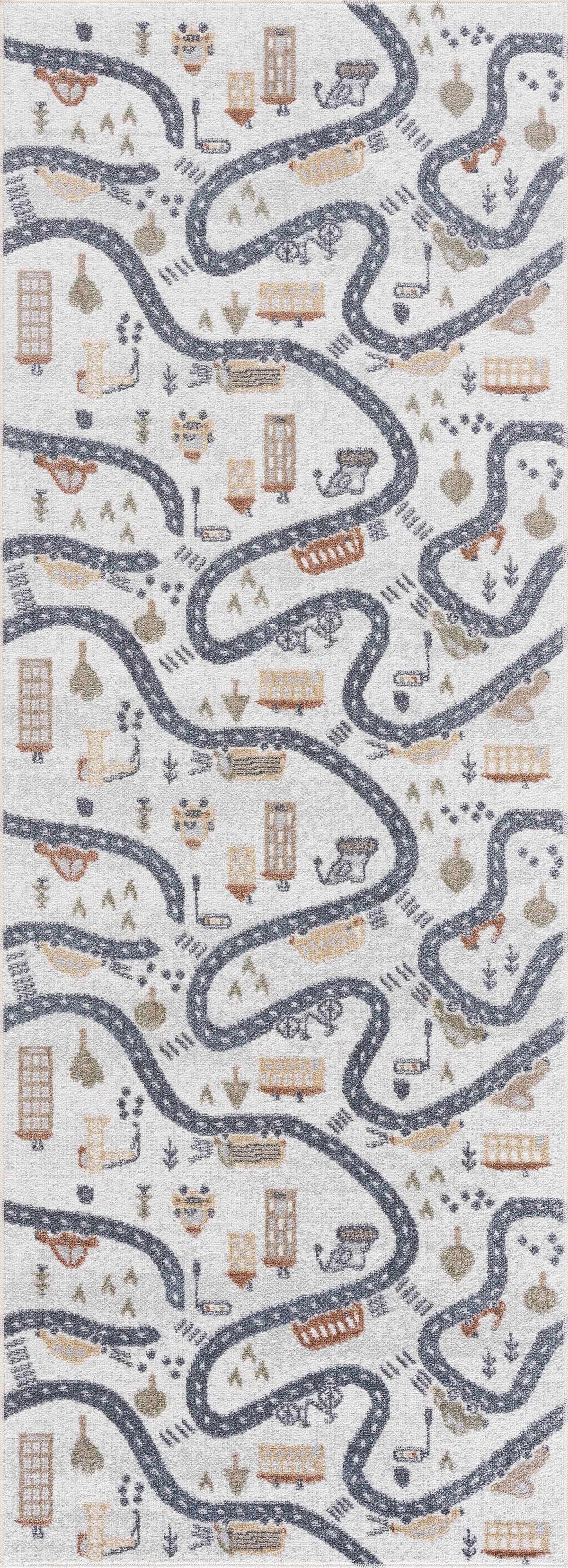 Mave Roads Washable Rug for Kids - Ornate Home