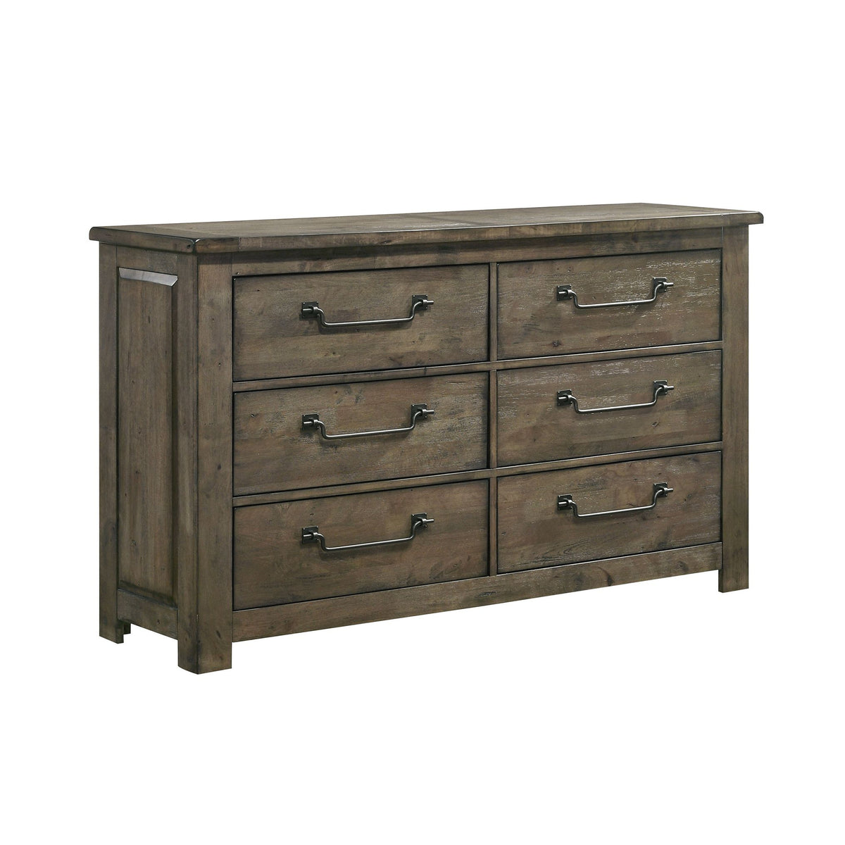 Maverick Antique Grey 5-Piece King Bedroom Set - Ornate Home