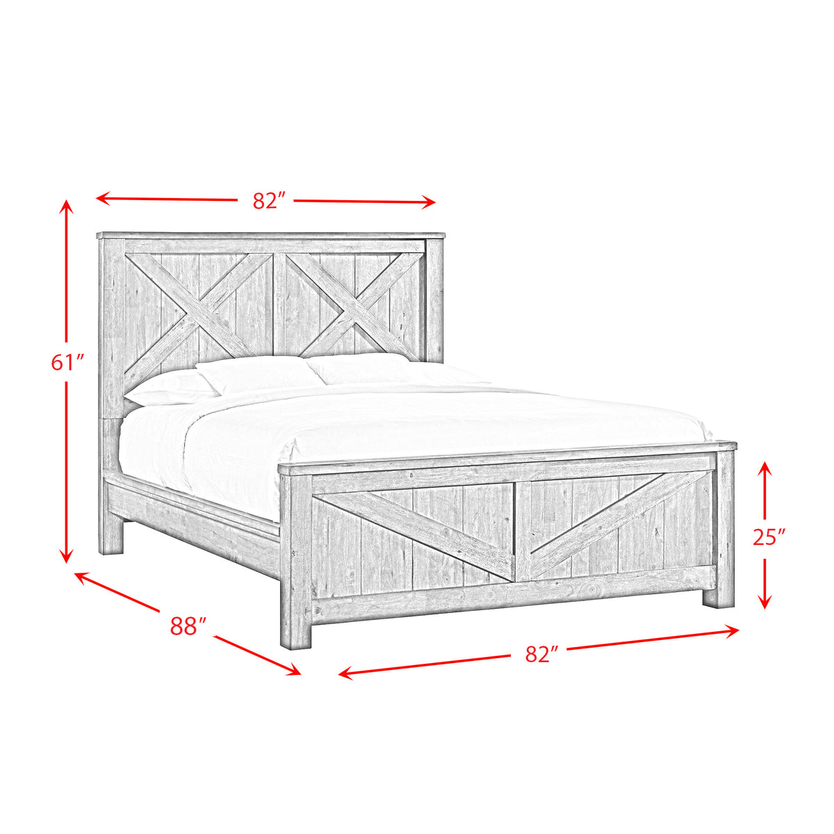 Maverick Antique Grey 5-Piece King Bedroom Set - Ornate Home