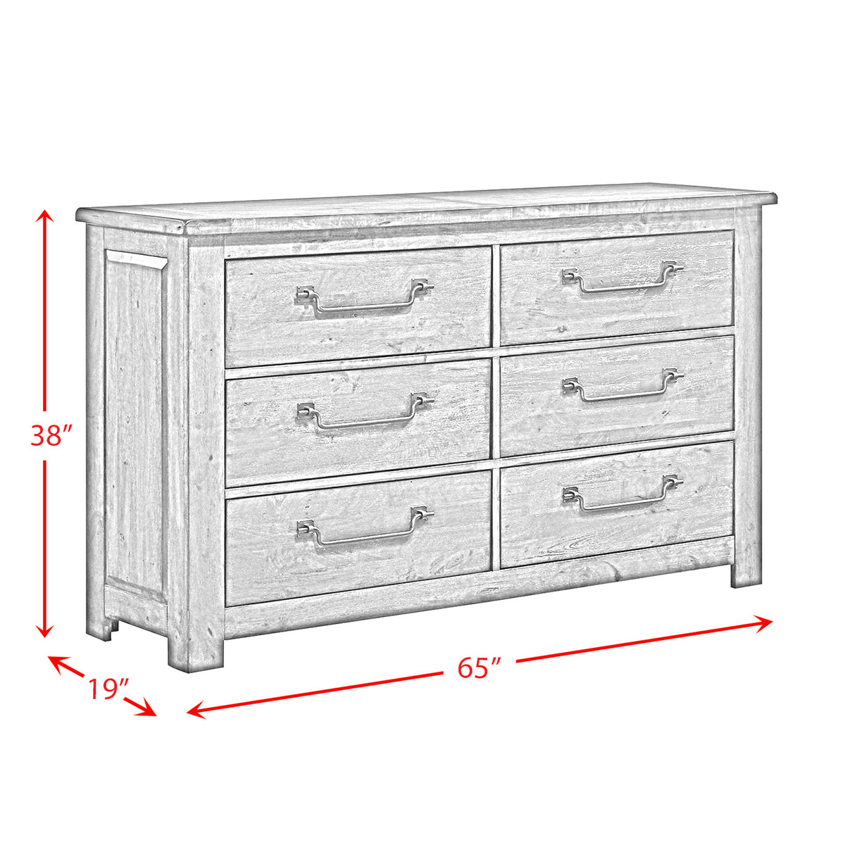 Maverick Antique Grey 5-Piece King Bedroom Set - Ornate Home