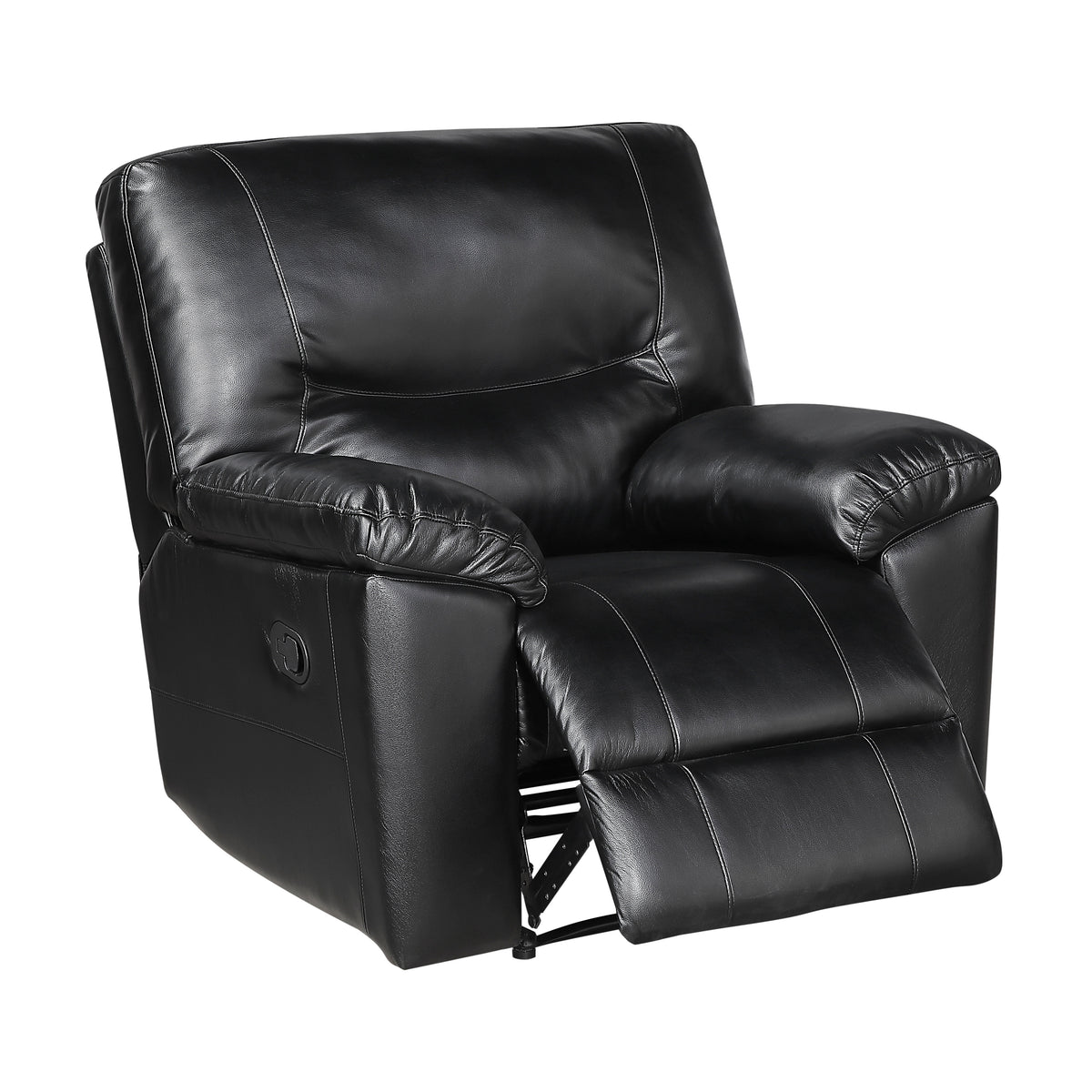 Maverick Black Reclining Chair - Ornate Home