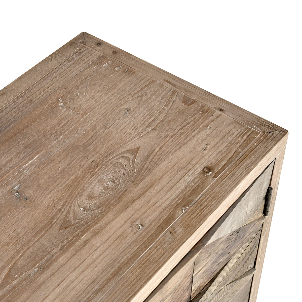 Maverick Brown/Natural Cabinet - Ornate Home