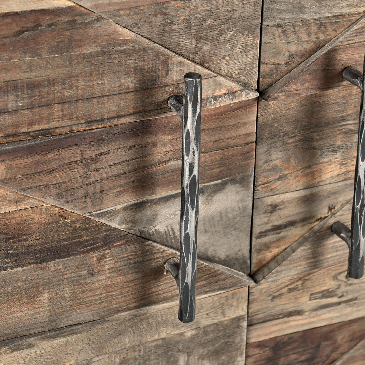 Maverick Brown/Natural Cabinet - Ornate Home